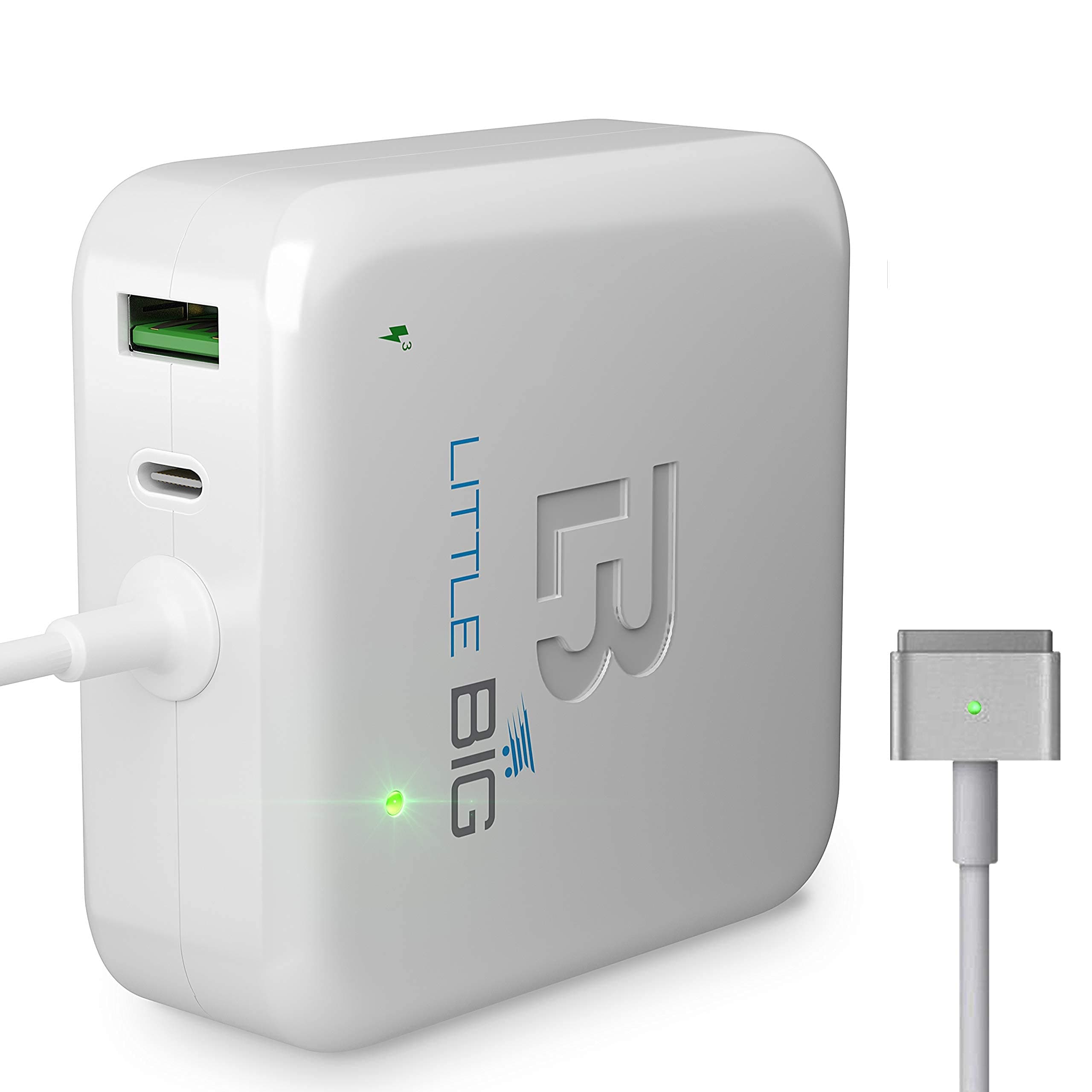 Multidevice Charger 45W Ttip Magnetic Connector, Replacement Charger Compatible