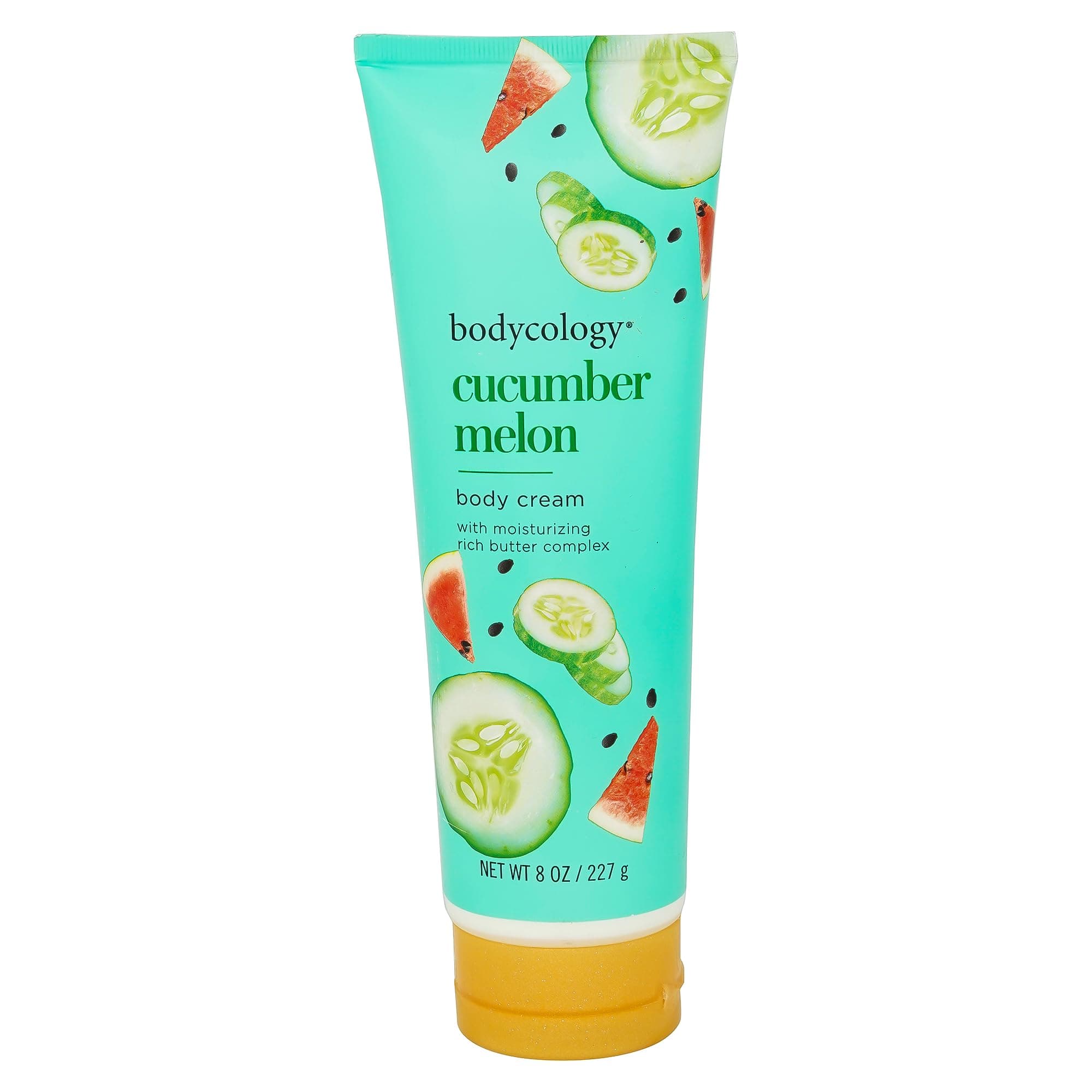 Cucumber Melon Body Cream | Shea Butter, Cocoa Butter, Jojoba Oil | Paraben & Phthalete Free, Cruelty Free | Long-Lasting Hydration, Moisturises, Improves Skin Textures - 227 g (Pack of 1)