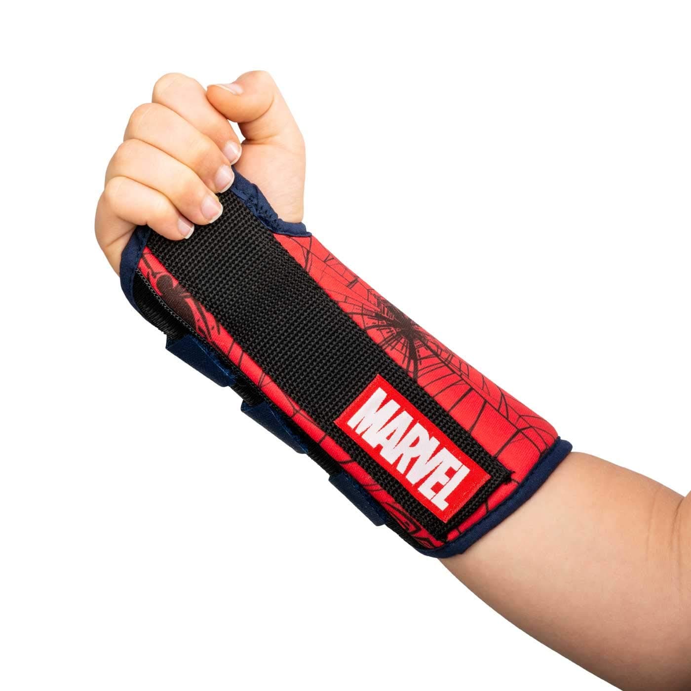 DonJoy Advantage Comfort Wrist Brace for Youth/Kids Featuring Marvels Captain America, Spider-Man to aid sprains strains Support tendonitis Carpal Tunnel - Spider-Man X-Small - Right