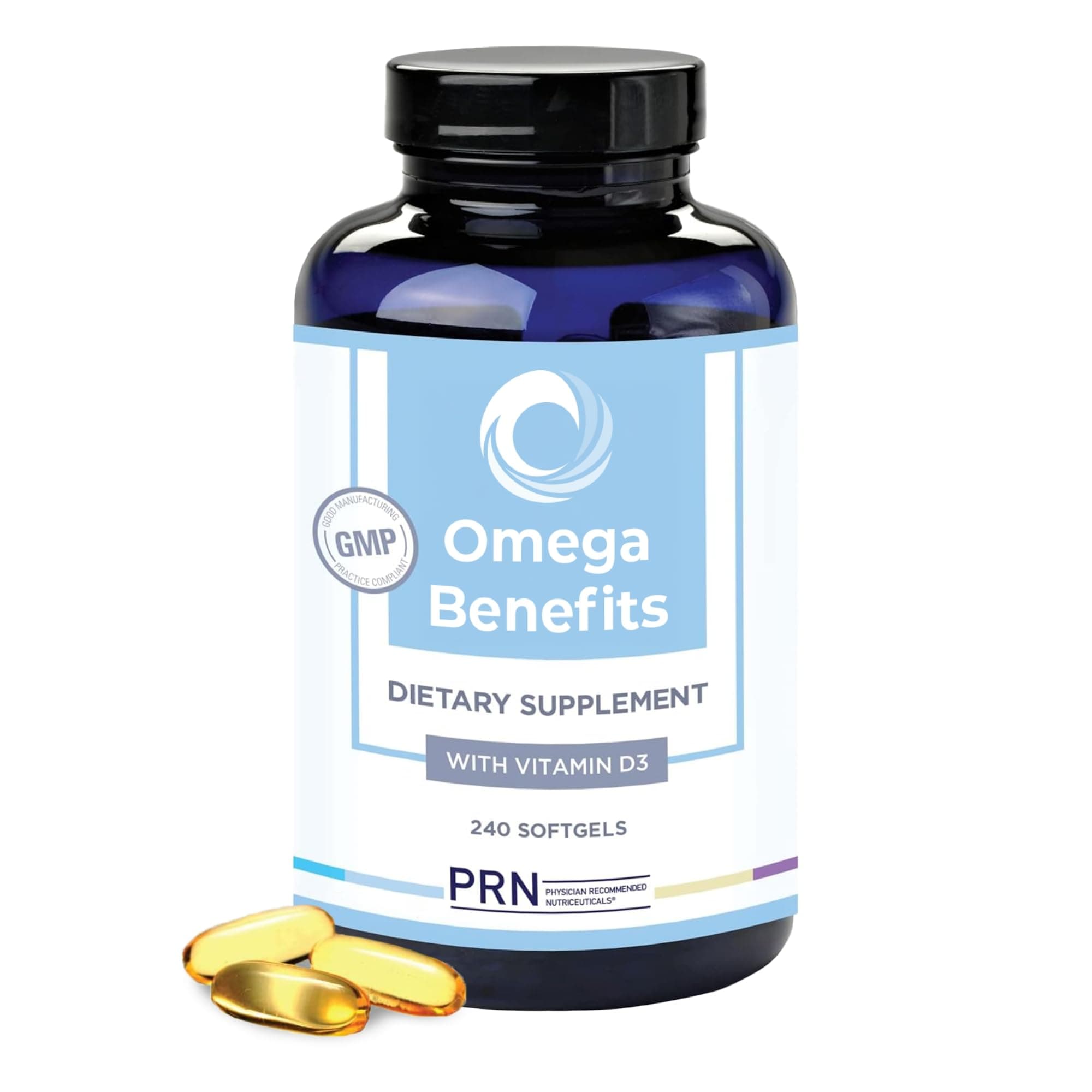 PRN Physician Recommended Nutriceuticals Omega Benefits Fish Oil 240 Softgels