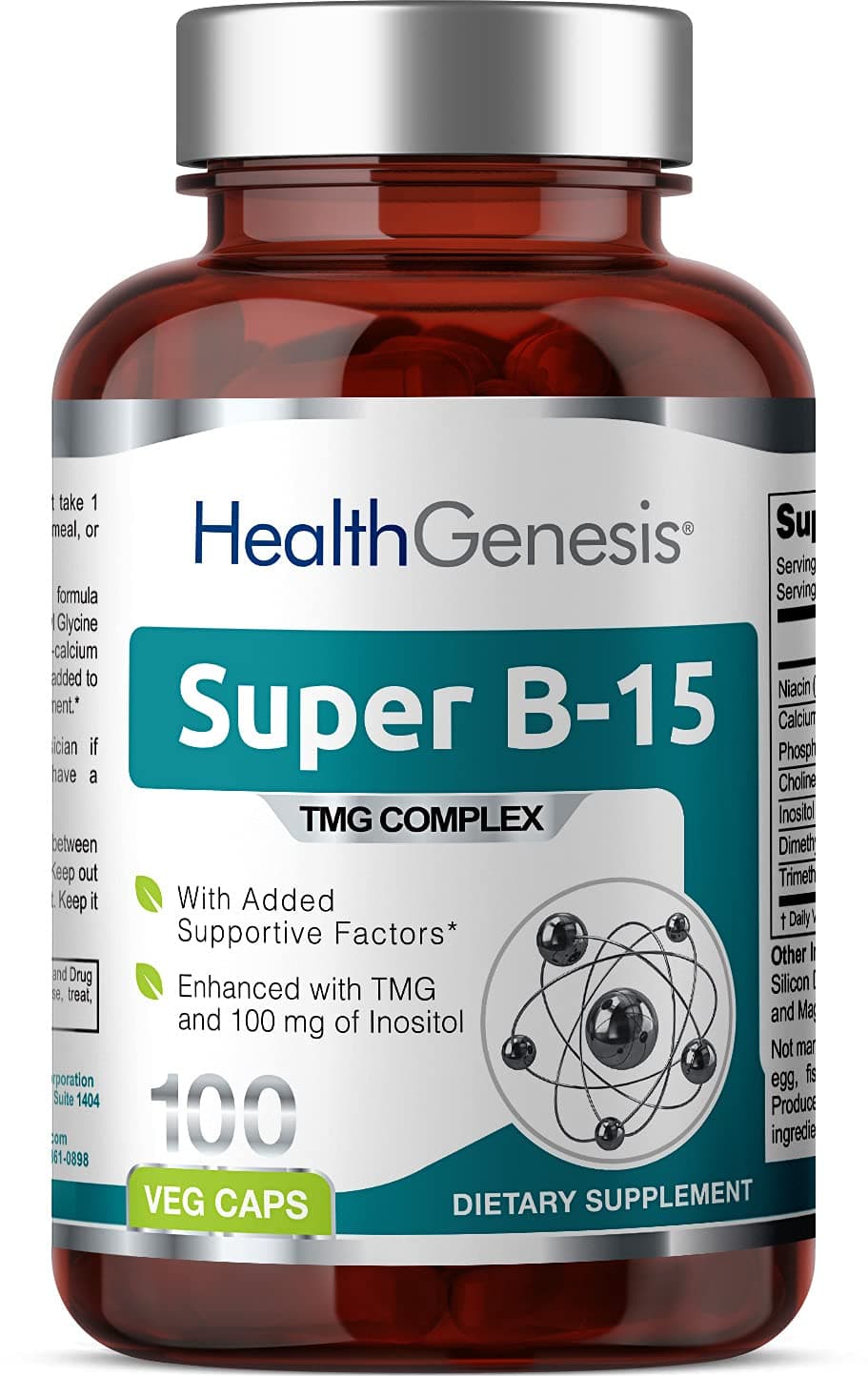 Vitamin Super B-15 TMG Pangamic Acid 100 mg 100 caps