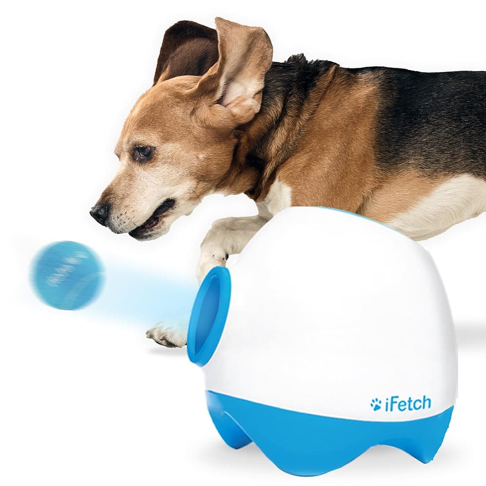 iFetch Too Interactive Ball Launcher for Dogs - Launches Standard Tennis Balls, Large
