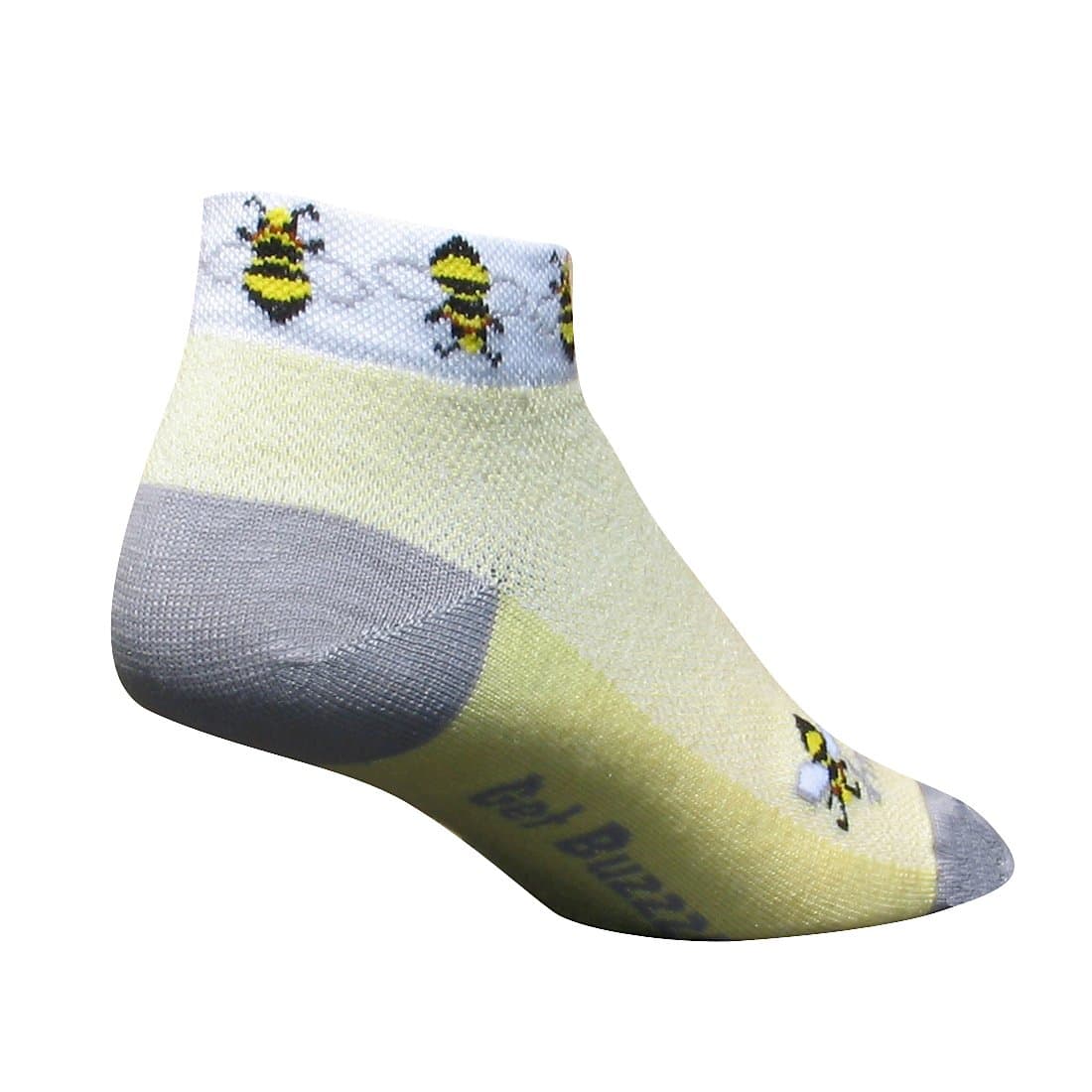 Classic Low Cut Socks, 1-Inch Cuff Height - Small/Medium, Get Buzzed, Bees