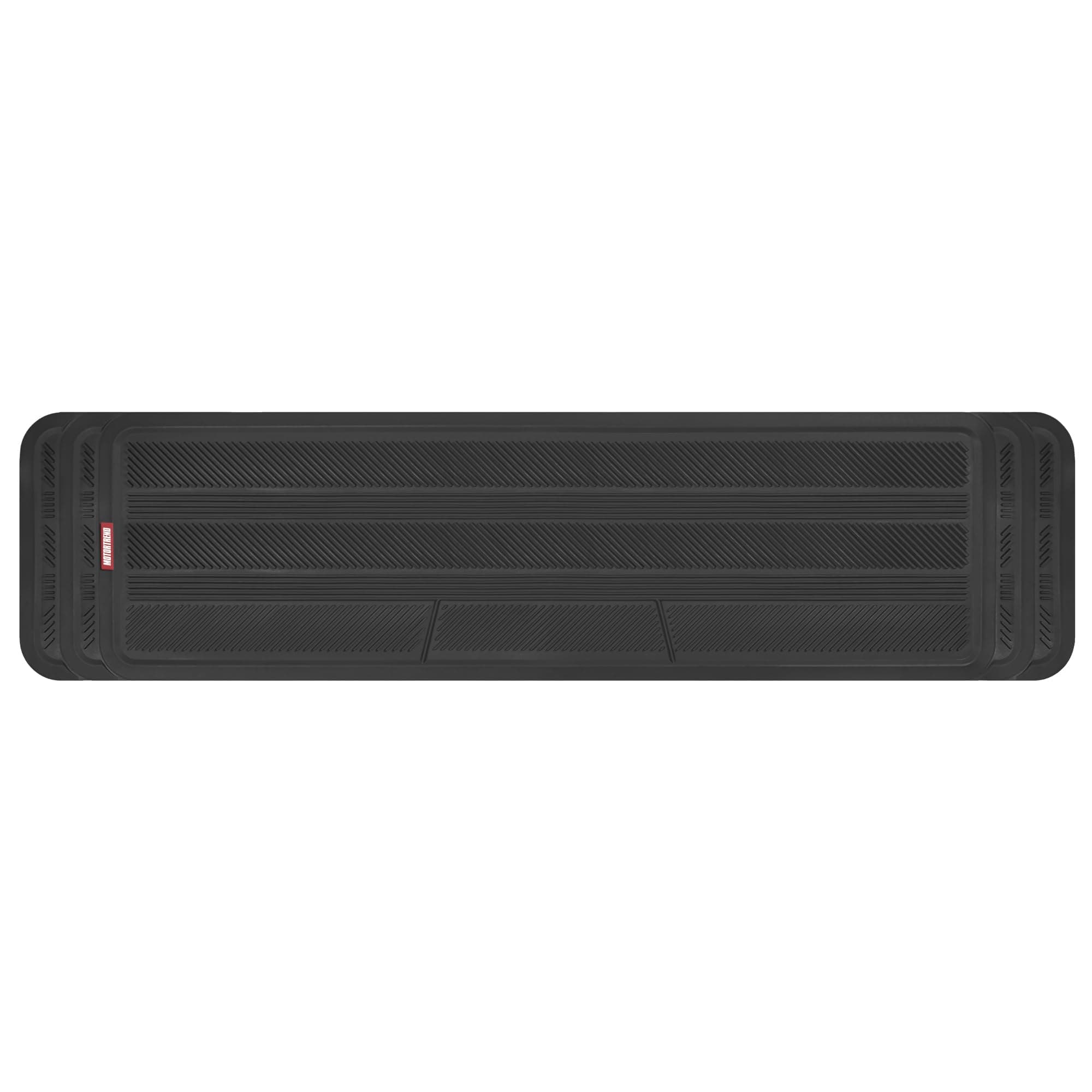 Motor Trend Odorless Rear Seat Runner Rubber Floor Mat Liner for 2nd or 3rd Row Car SUV Van, Durable Heavy Duty Polymerized Latex Full Interior Protection