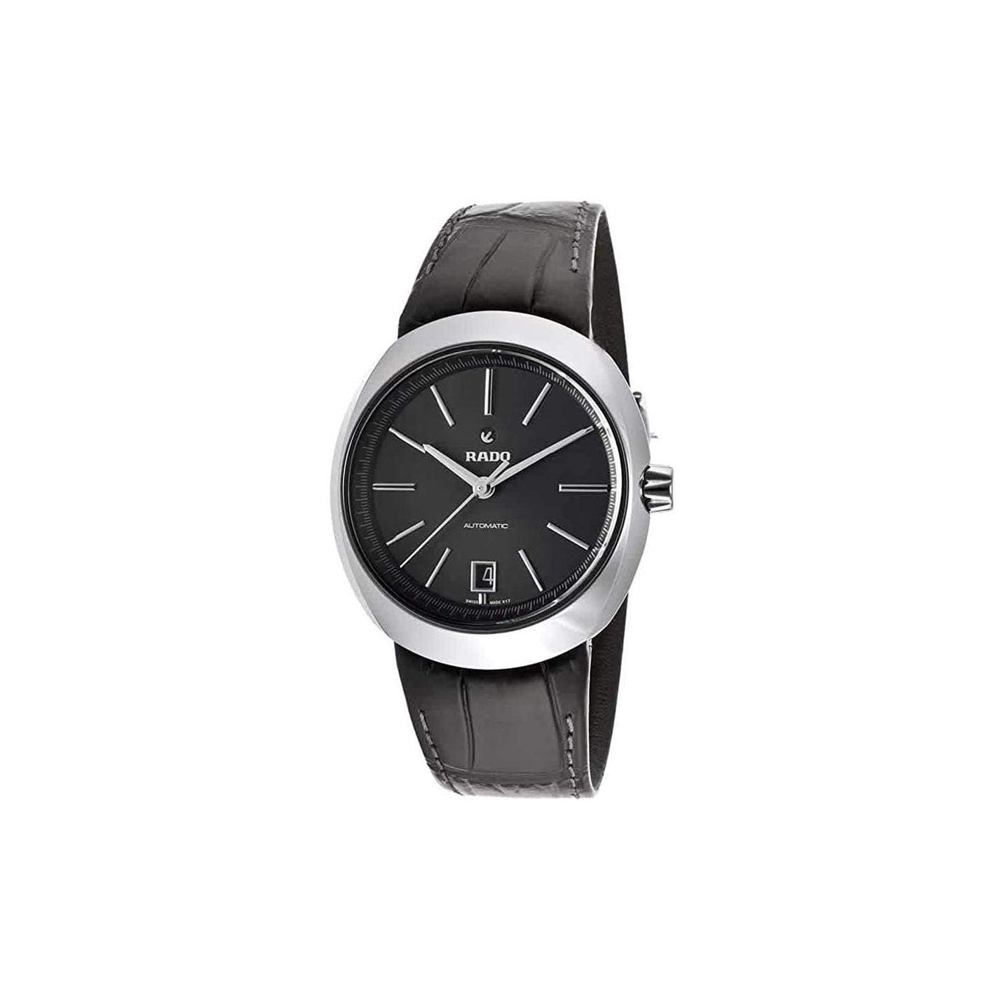 Rado D-Star R15762175 39mm Automatic Ceramic Case Leather Sapphire Crystal Men's Watch