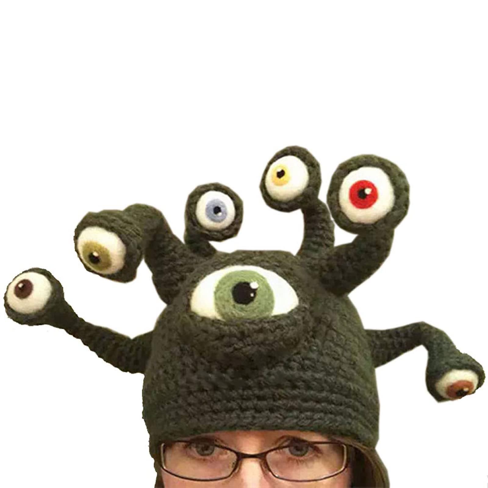 Cute Novelty Hat Funny Christmas Hat Cartoon Octopus Viking Mustache Gift Hat (Adult Octopus)