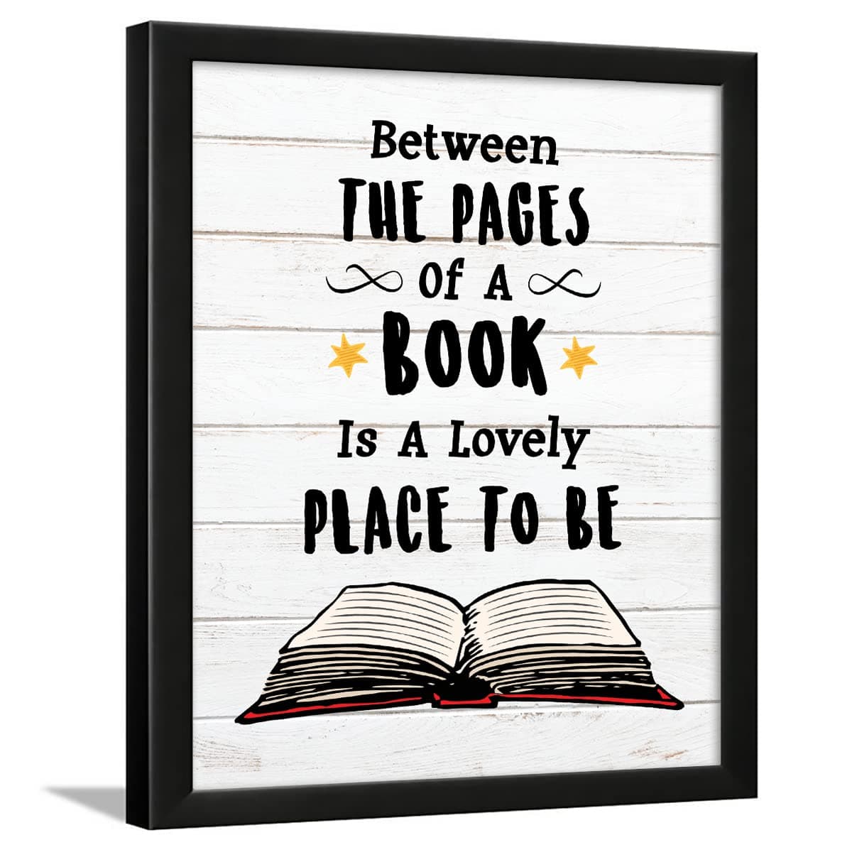 Chaka Chaundh - Book Quotes Wall Frames - Reading Quotes Frame - Book Quotes Poster - Book Wall Art Frame - (14 X 11 Inches) (Between two pages - White)