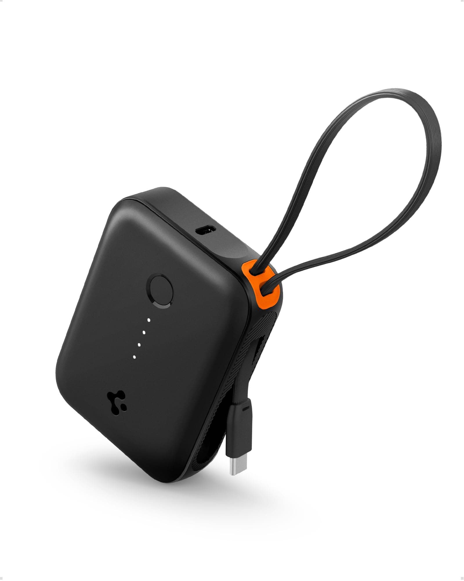 - ArcPack 10000mAh Power Bank with Built-in USB-C Cable,30.0W Fast Charging, 1 Type-C Cable, 1 Type-C Port, 1 USB-A Port - (ABS + PC | Black)