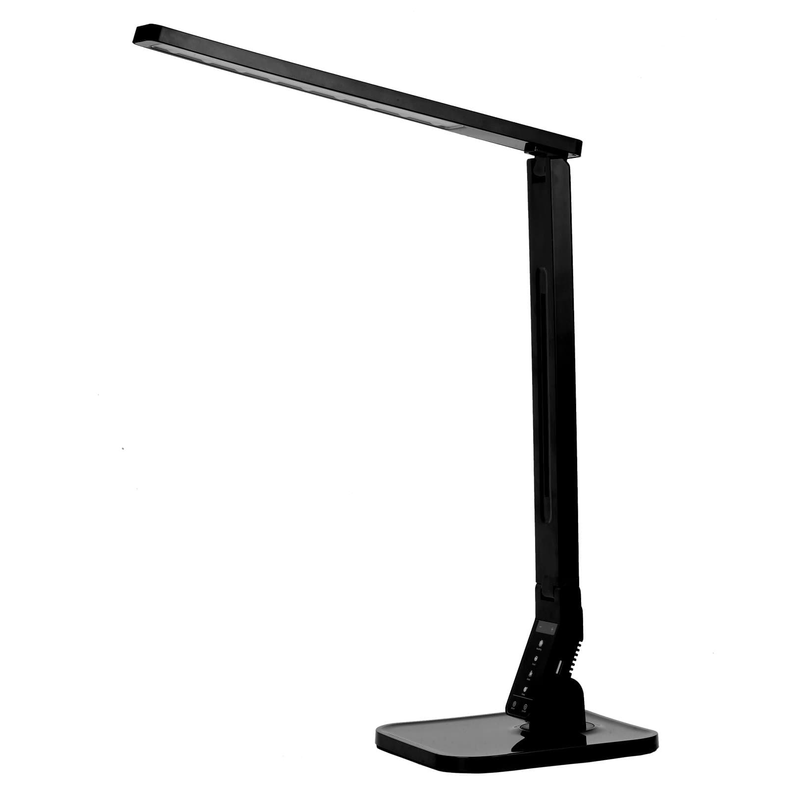 Table Lamps,Orangetec Led Desk Lamp Eye-Care,Foldable, 60min auto-Off Timer,1 USB Port, Dimmable Touch, 4 Lighting Modes and 5 Brightness Adjustable - Black [Energy Class A]