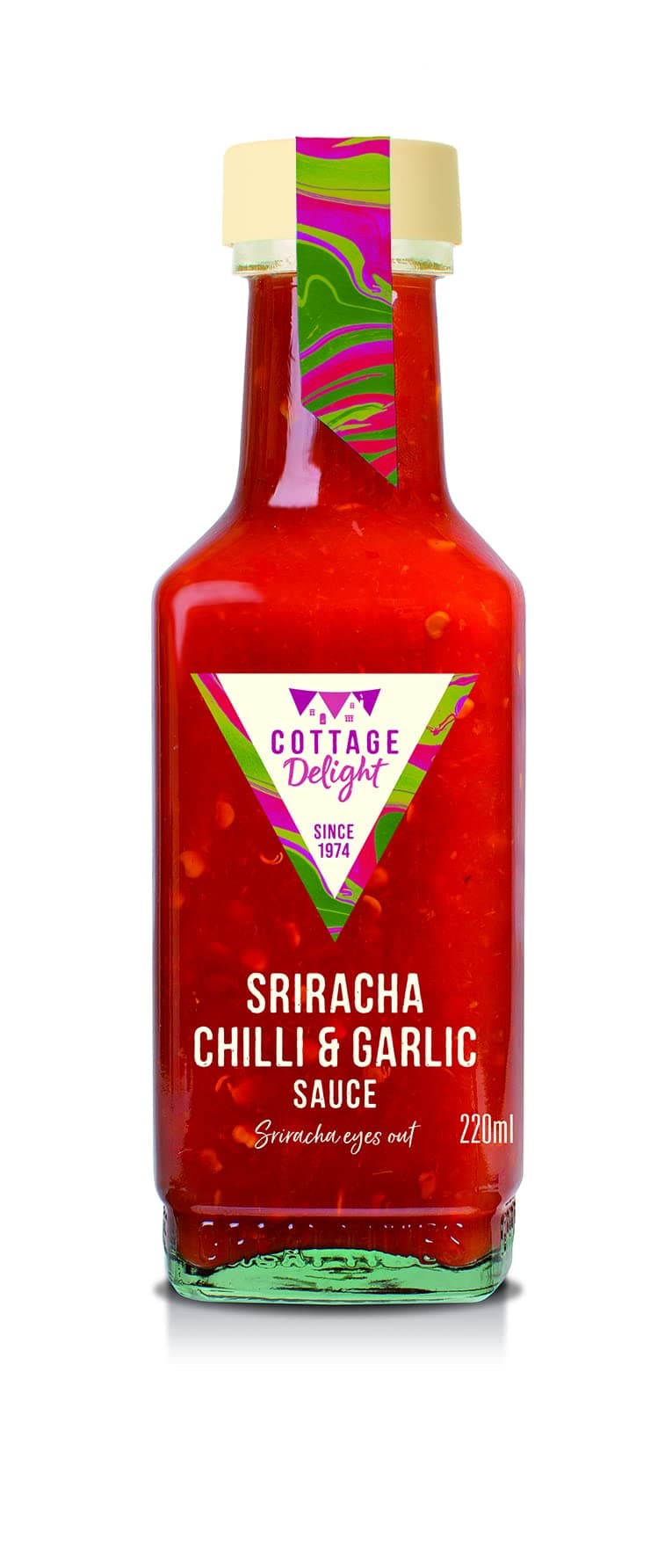 Cottage Delight - Sriracha Chilli and Garlic Sauce - 220ml, Red