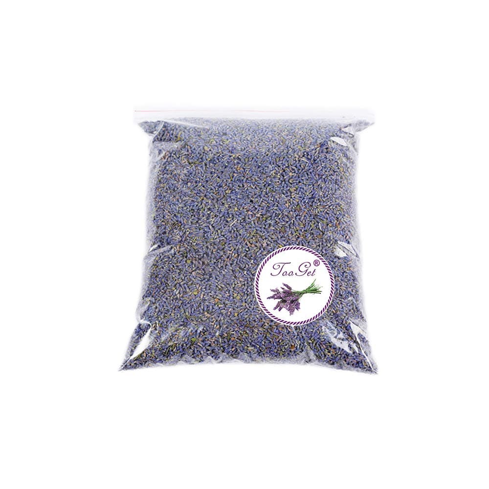 TooGet Scented Lavender Stamen Dried Flowers Wholesale, Ultra Blue Grade - 225g
