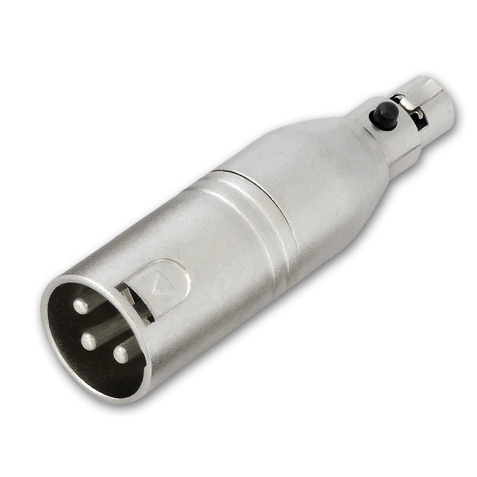 3 pin XLR Male to 3 pin Mini XLR Female Mic Adapter