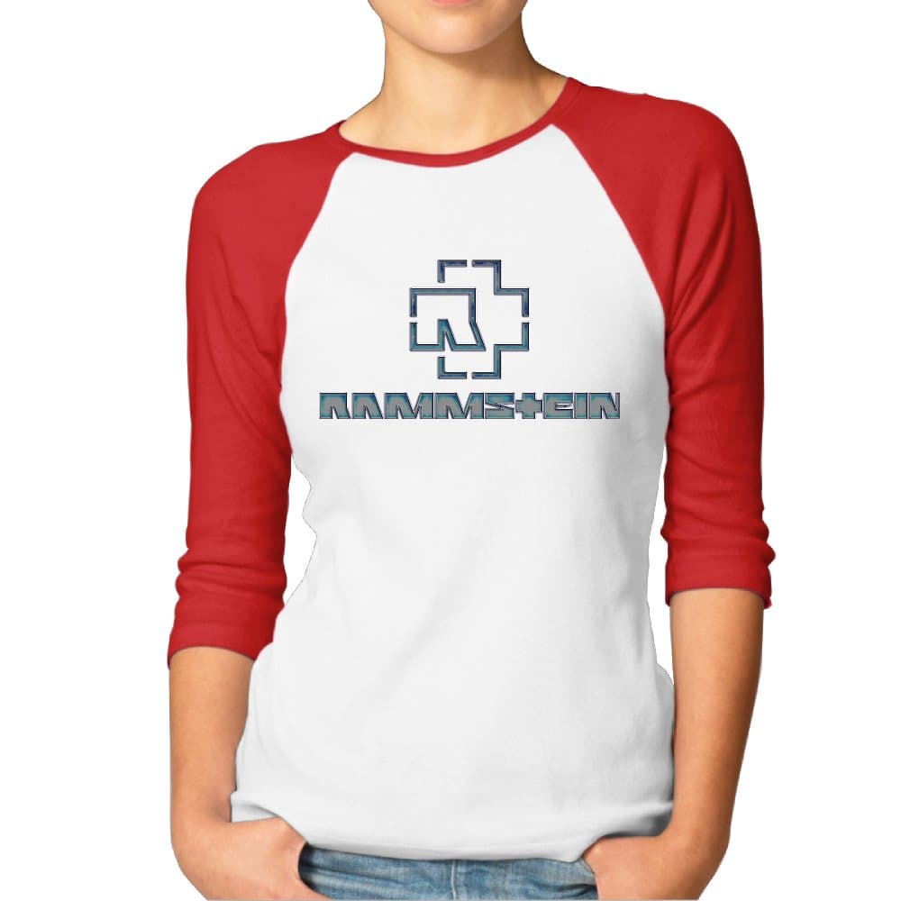 Eronp Women's Rammstein Casual 3/4 Length Sleeve Baseball T Shirts