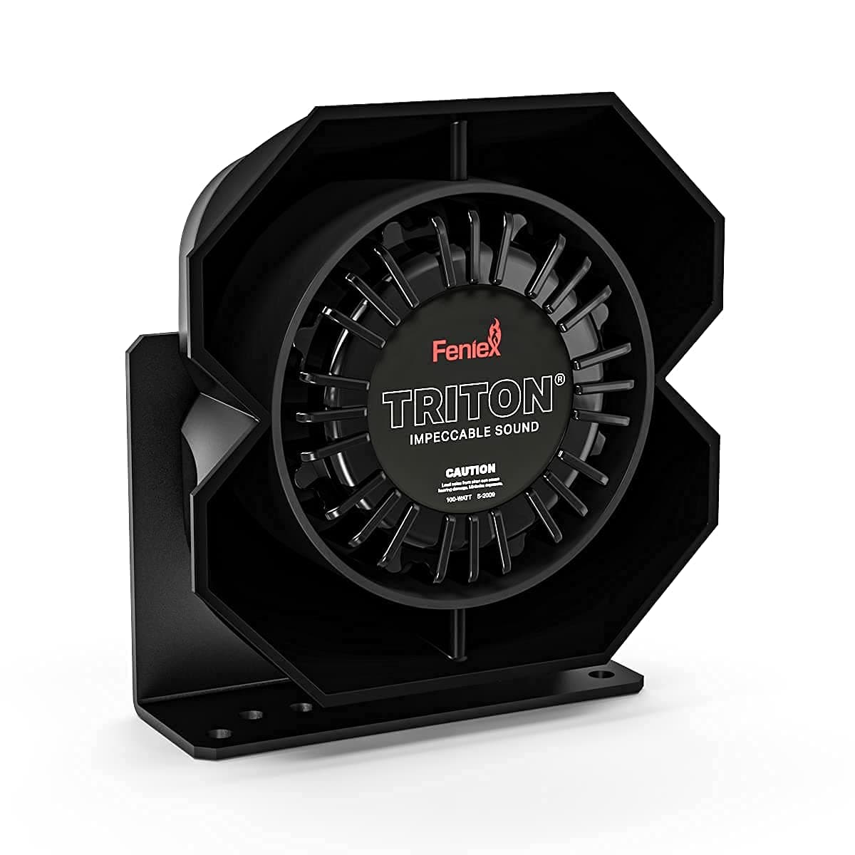 Feniex Triton 100 Watt Speaker | Universally Compatible with Any Siren, Ultra Rugged | Emergency Vehicle Speaker