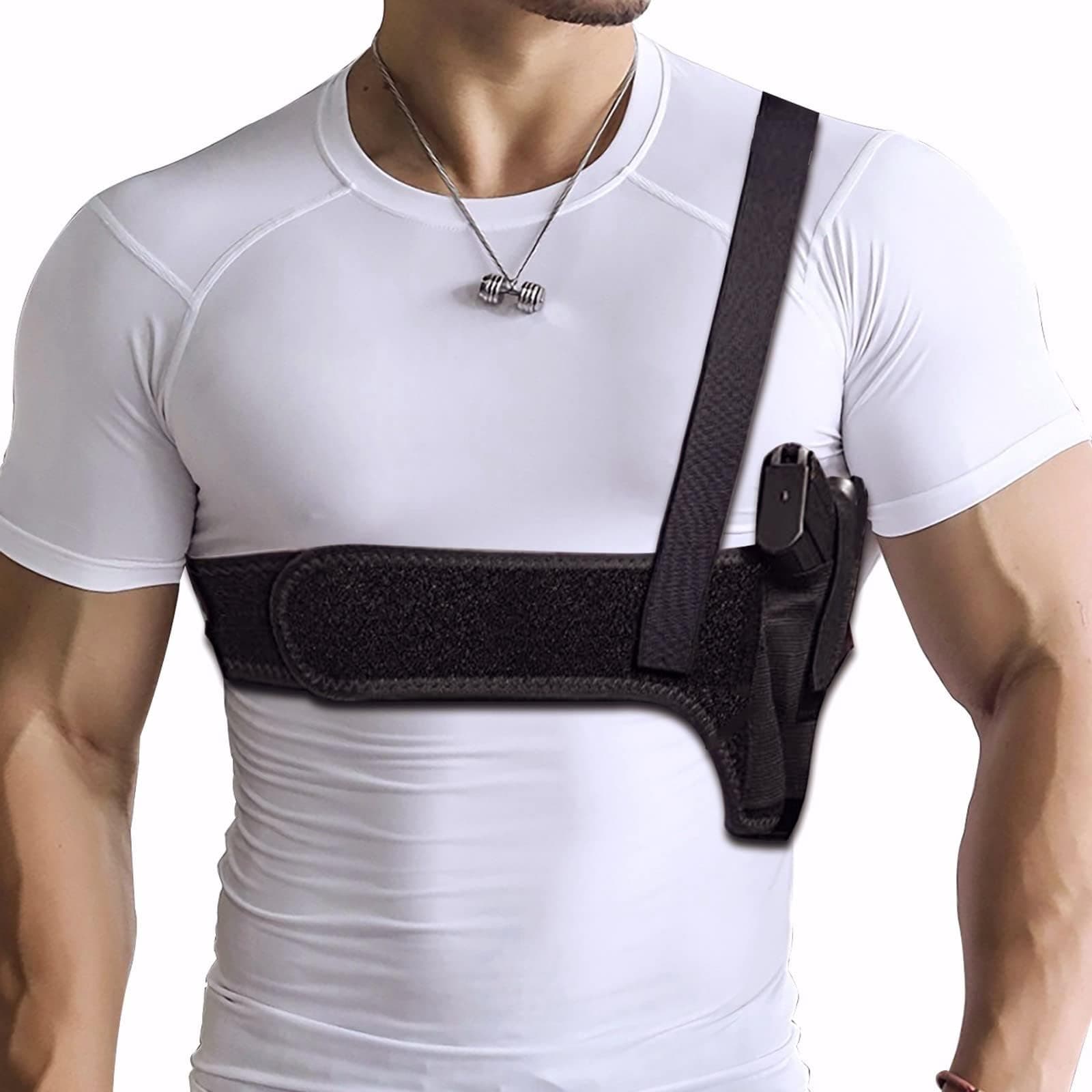 Quick Draw Shoulder Holster - Belly Band Holster for Everyday Comfortable Concealed Carry for Small, Compact and Other Similar Gear