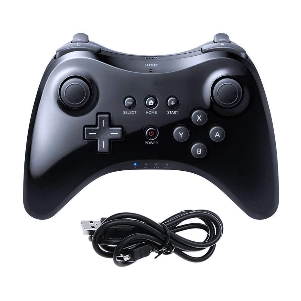 Black Classic Wireless Pro Controller Game Controller Gamepad Joypad Remote for Wii U