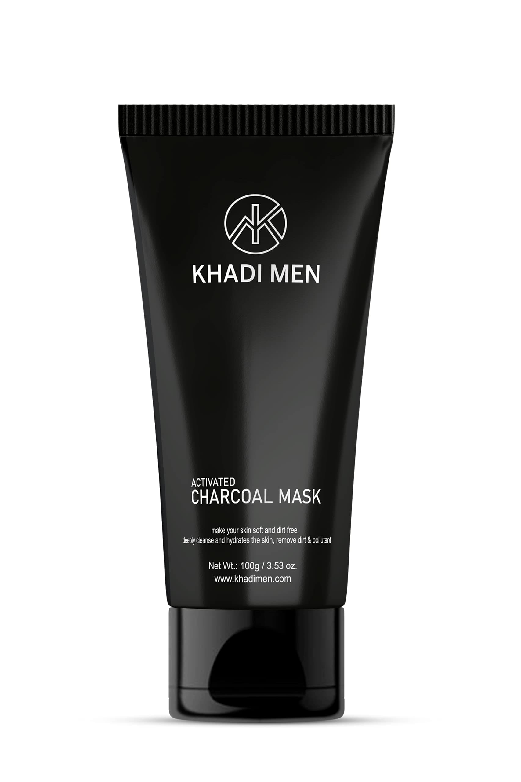 Activated Charcoal Face Mask for Men | Detoxifying & Deep Cleansing | Removes Blackheads & Whiteheads | Reduce Dark Spots & Pigmentation | Skin Brightening | For All Skin Types - 100 gm