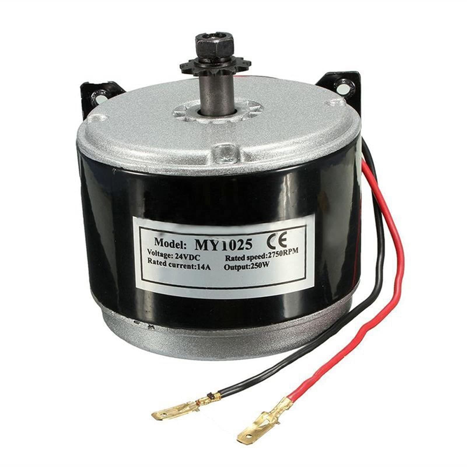 Leloo Lcuihong-Mini dc Motor E Scooter Drive Chain Motor, 24V 250W 2750RPM, Electric Brushed Motor, Speed Control DIY Sparing Parts (Voltage(V) : 24V)