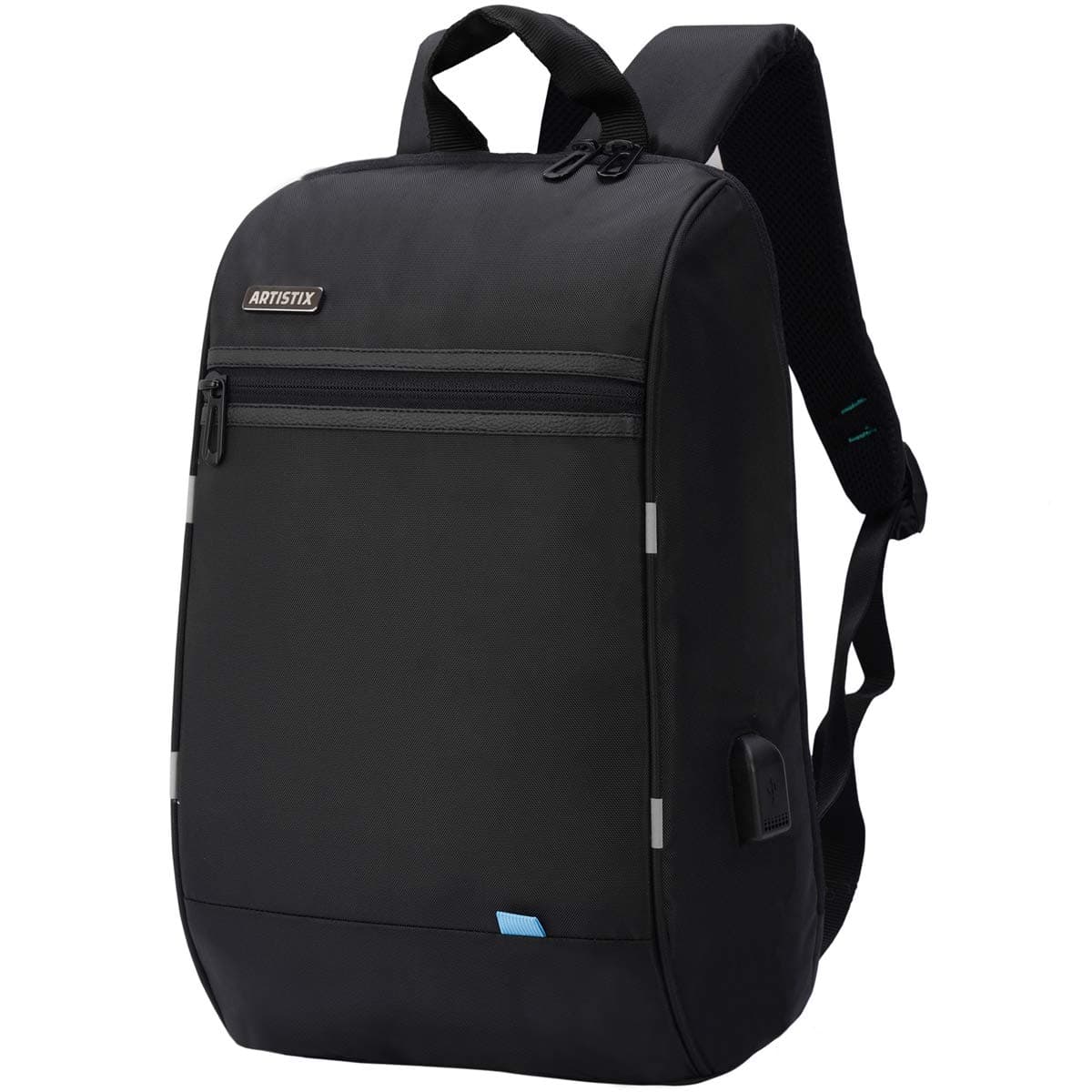 Artistix Talon Anti Theft Design Laptop Backpack Bags Suitable upto 15.6 inch laptop size, With USB Charging Port (46 Cm, 25L,Black)