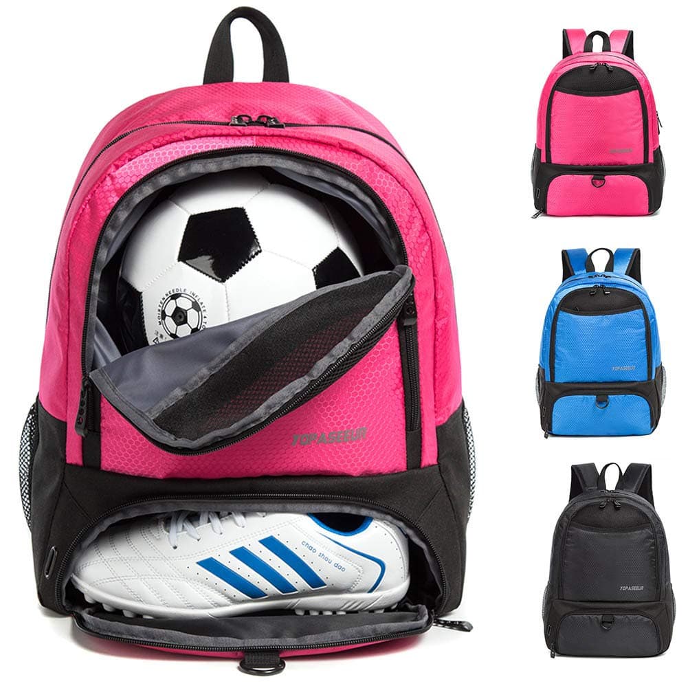 Youth Soccer Bags boys girls Soccer Backpack Basketball vollyball Football Backpack with Ball Compartment Sports Bag Gym