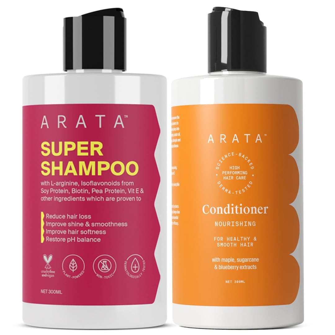 Hair Fall Control Combo With Onion Oil, Argan Oil & Bhringraj || Power Of 5 In 1 Super Shampoo (300 Ml) And Conditioner || All-Natural & Cruelty-Free