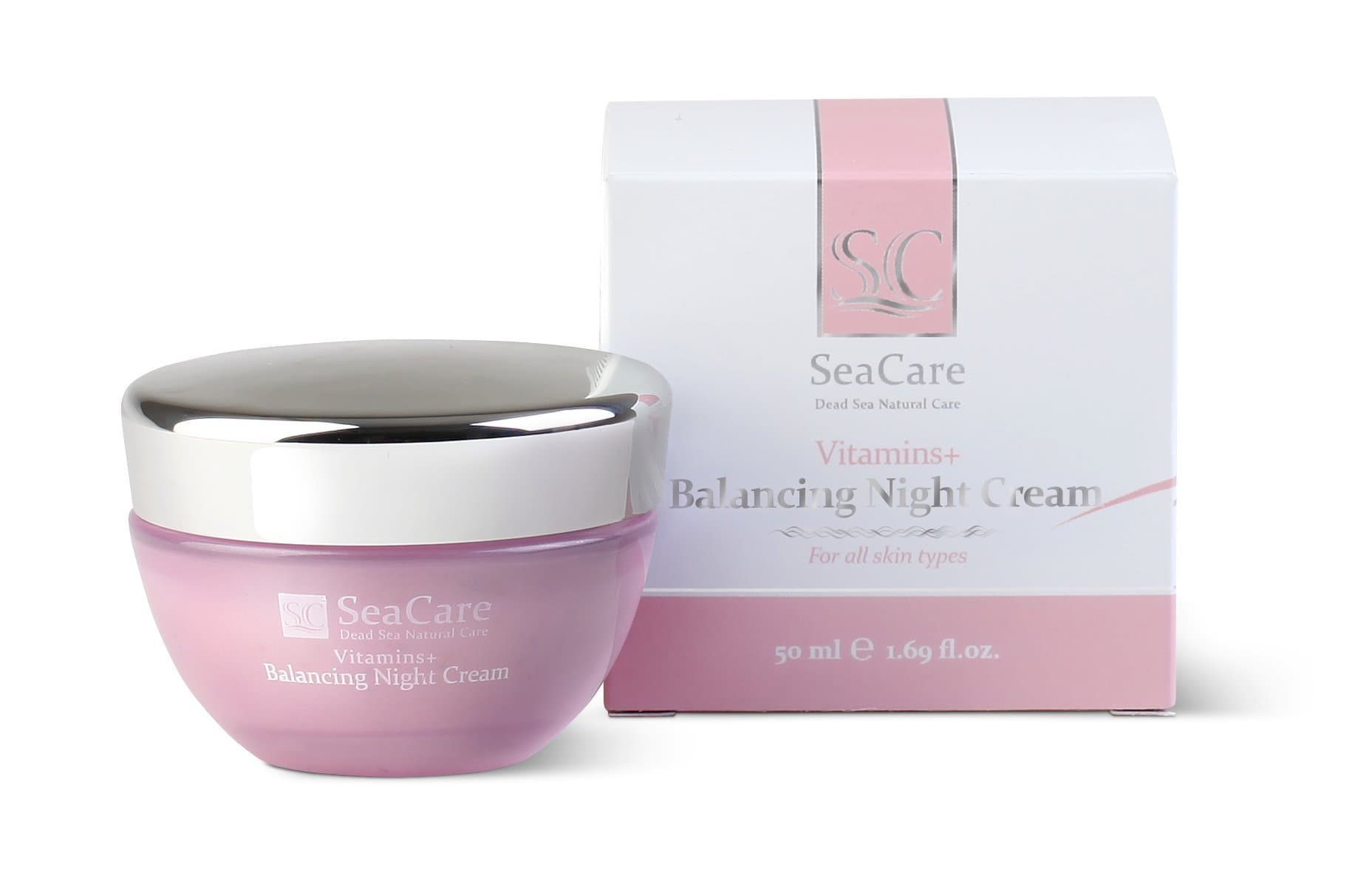 Rejuvenating Night Face Moisturising Cream by SeaCare with Vitamins A, E, Coenzyme Q10 and Dead Sea Minerals, 50 ml