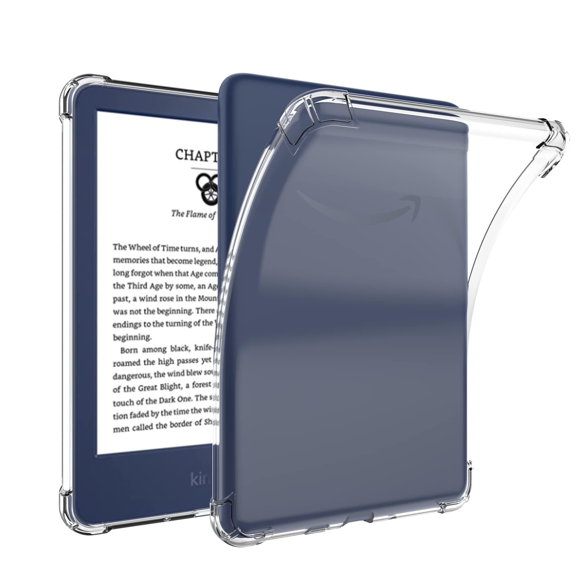 XUYICC Clear Case Compatible with 6 inch Kindle 2024 Release and Kindle (11th Generation, 2022 Released) TPU Back Cover Skin, Lightweight Soft Shockproof Slim Silicone Protective Case, Transparent