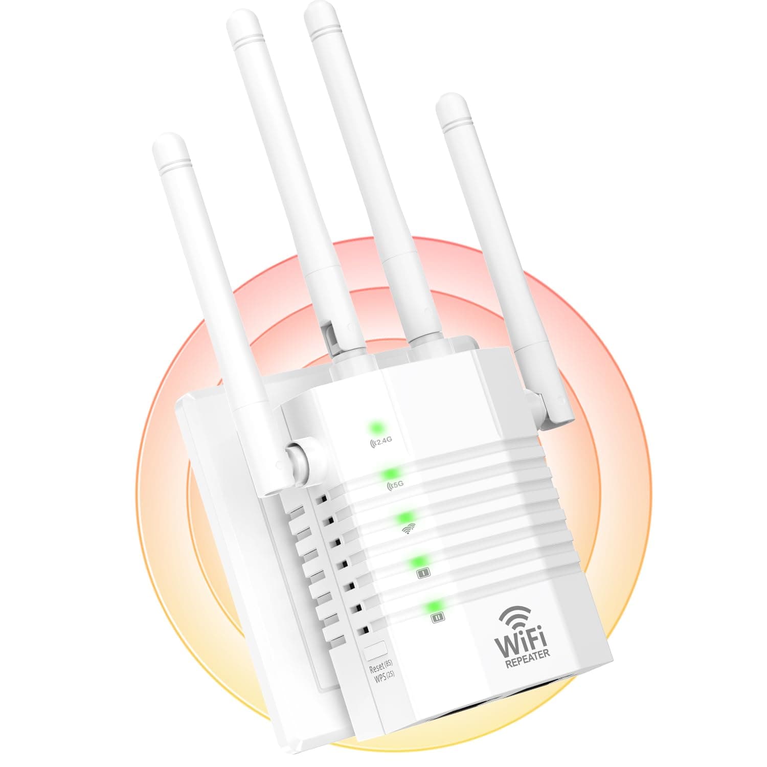 WiFi Range Extender Signal Booster up to 12880sq.ft and 105 Devices, WiFi Amplifier WiFi Range Extender, WiFi Extenders Signal Booster for Home, Internet Repeater with Ethernet Port