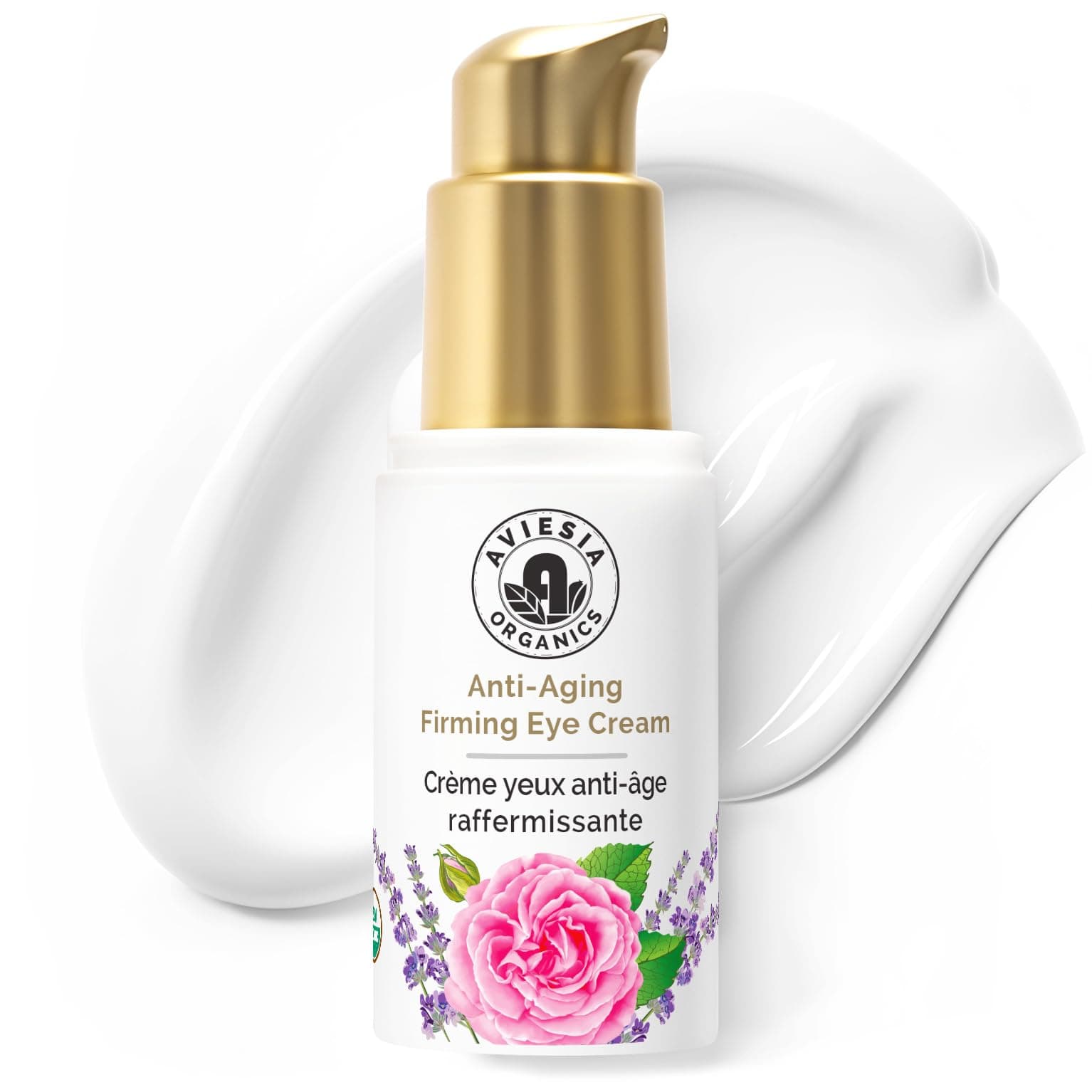 Deep Moisture Anti Aging Firming Eye Cream – USDA Certified, Plump & Hydrate , Smooth Wrinkles, Fine Lines,Dark Circles under eye treatment, Eye Cream for Puffiness and Bags Under Eyes 15ml