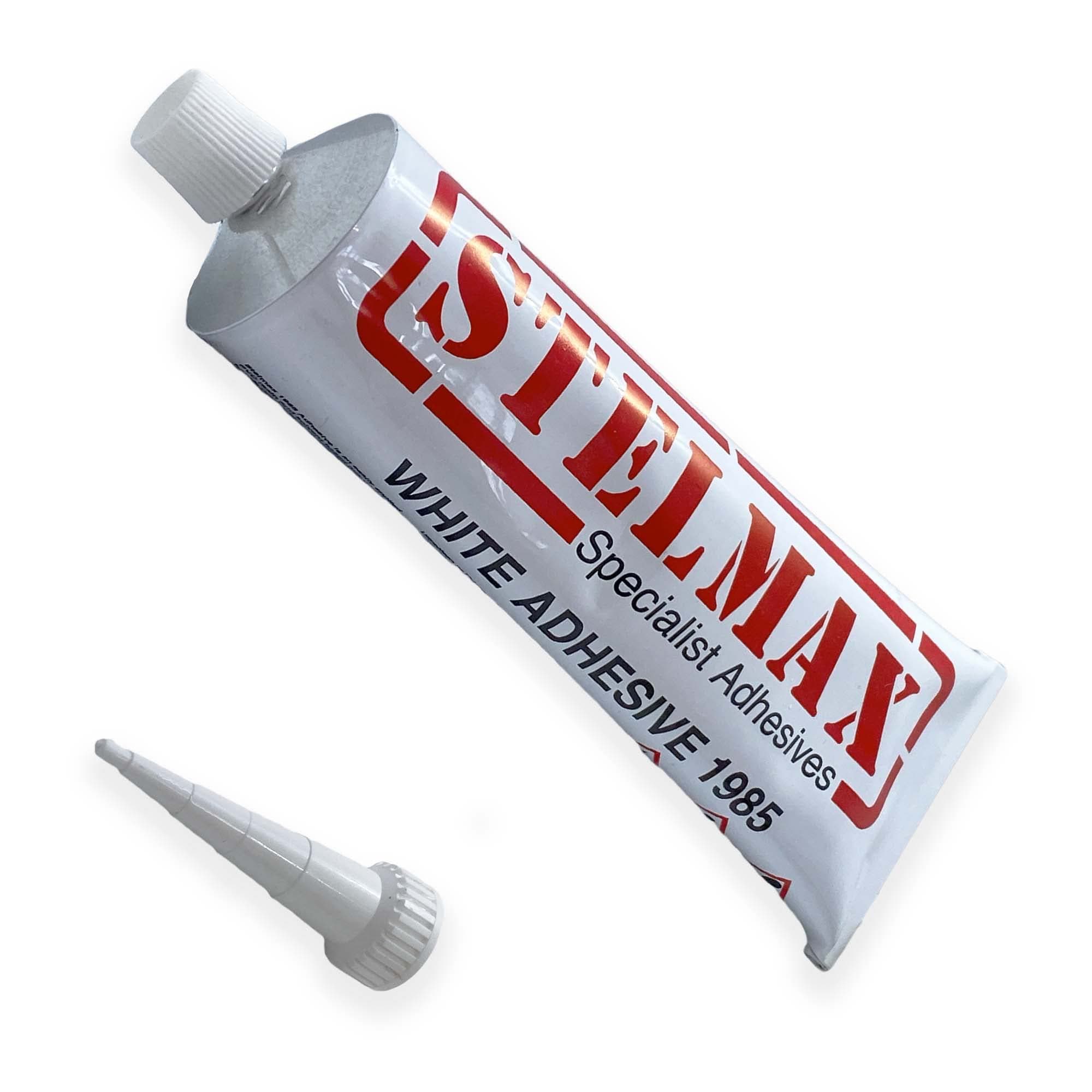 Stelmax White Adhesive 1985 PVC Resin & Solvent Based PVC Glue 135g Tube
