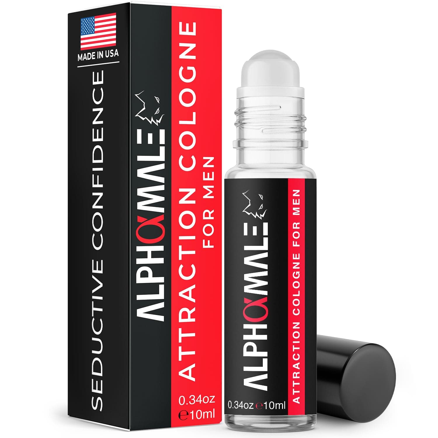 Savage Pheromone Cologne for Men – Long-Lasting Oil Roll-On Perfume con Feromonas para Hombres – Boosts Confidence & Attraction – Compact, Made in USA