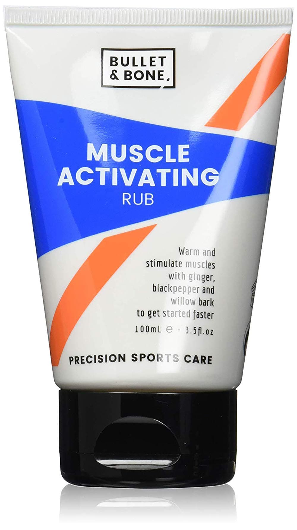 Bullet & BoneMuscle Activating Rub Sports Care Cream to Warm and Stimulate The Muscle Before Exercise with Ginger and Blackpepper 100ml