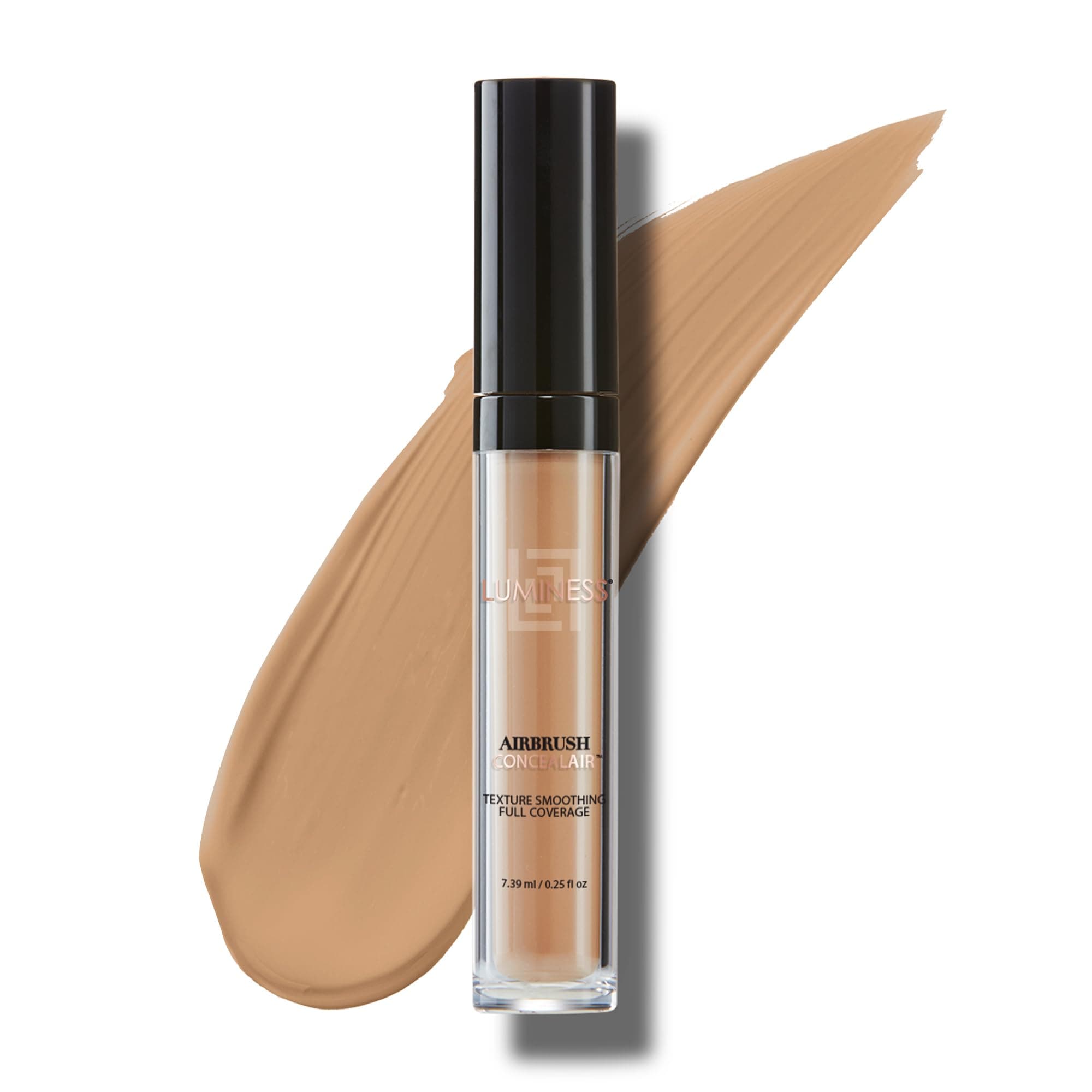 LUMINESSUnder Eye Concealer for Dark Circles, ConcealAir (Tan) - Weightless Coverage & Crease-Resistant Makeup Concealer to Even Out Skin Tones & Help Reduce Dark Spots & Blemishes - 0.25 fl oz