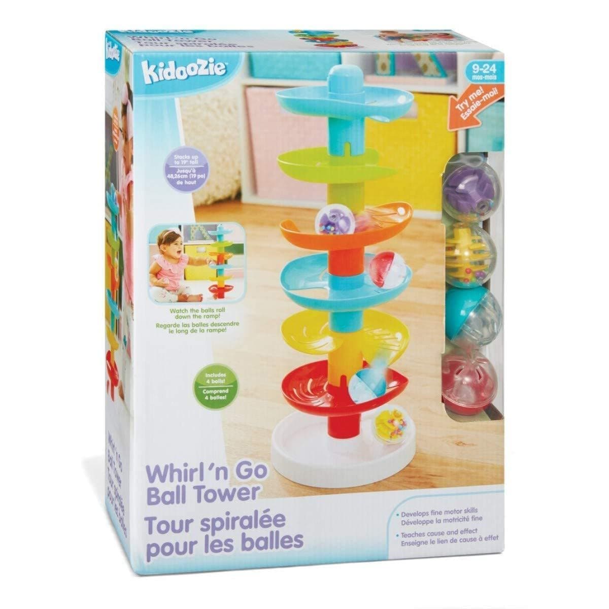 Kidoozie Whirl 'n Go Ball Tower - Interactive Development Toy for Toddlers