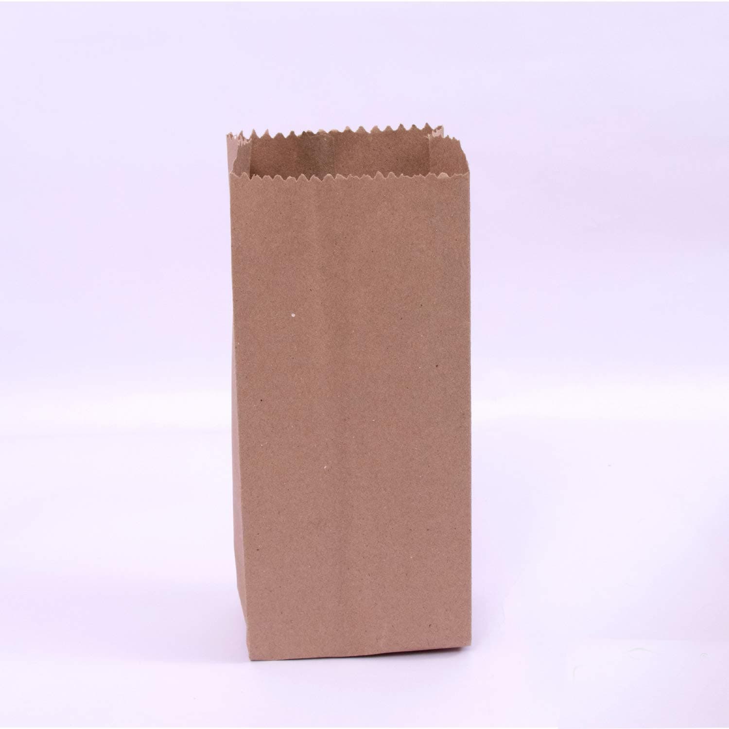 Shrayati Brown Kraft Paper Bags, (4 x 3 x 11) Inch, Pack of 100 | 80 GSM, BF 40, 9 GMS per Bag, Virgin Paper, Grocery Paper Bags, Multi Purpose