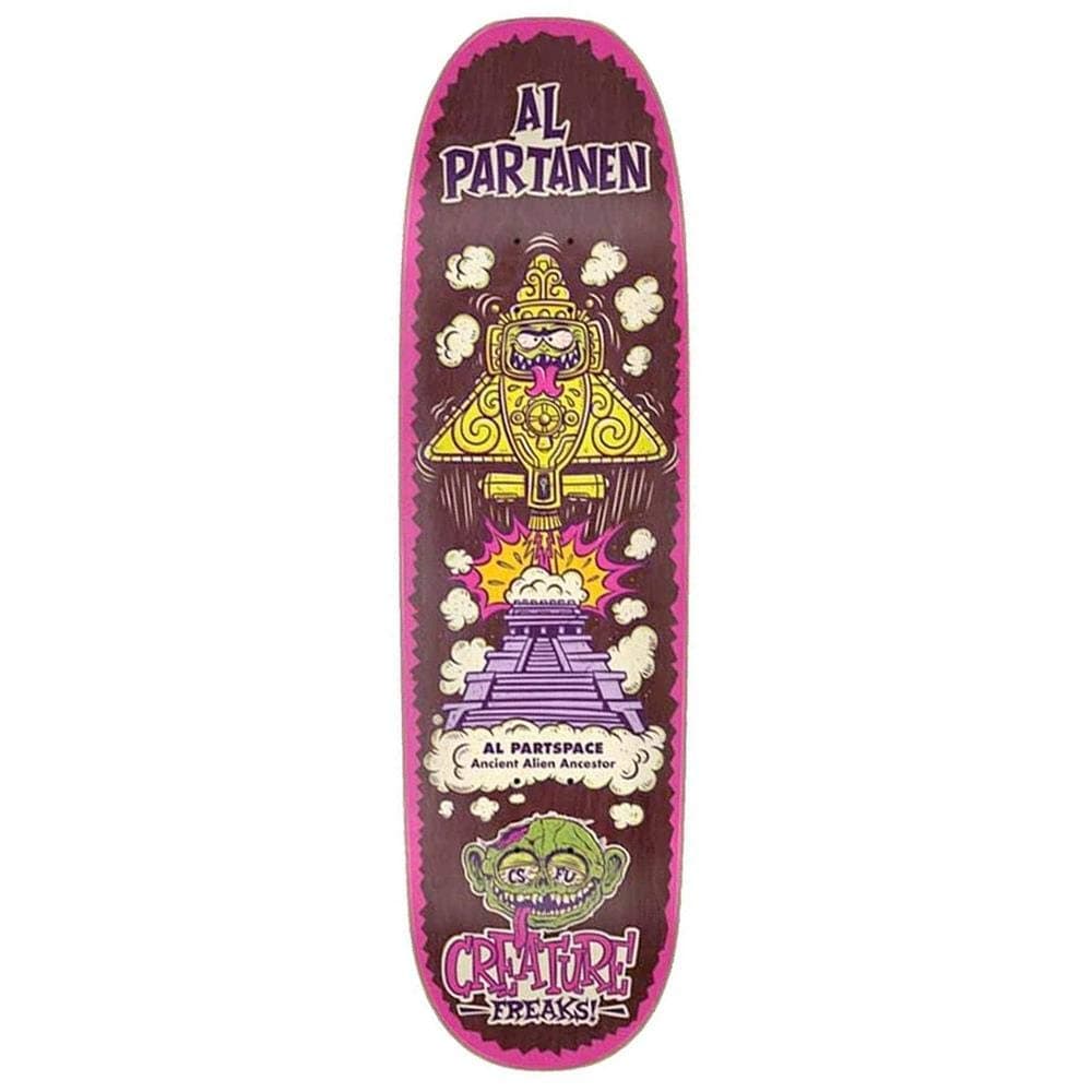 Creature Partanen Freaks Pro Skateboard Deck Purple 8.8"