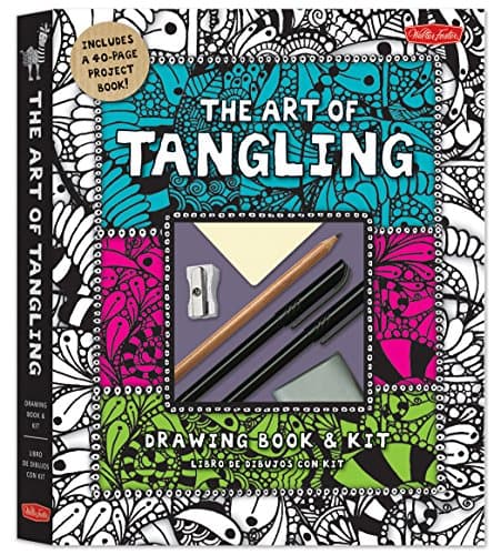 The Art of Tangling Drawing Book & Kit: Inspiring drawings, designs & ideas for the meditative artist Paperback – January 15, 2014