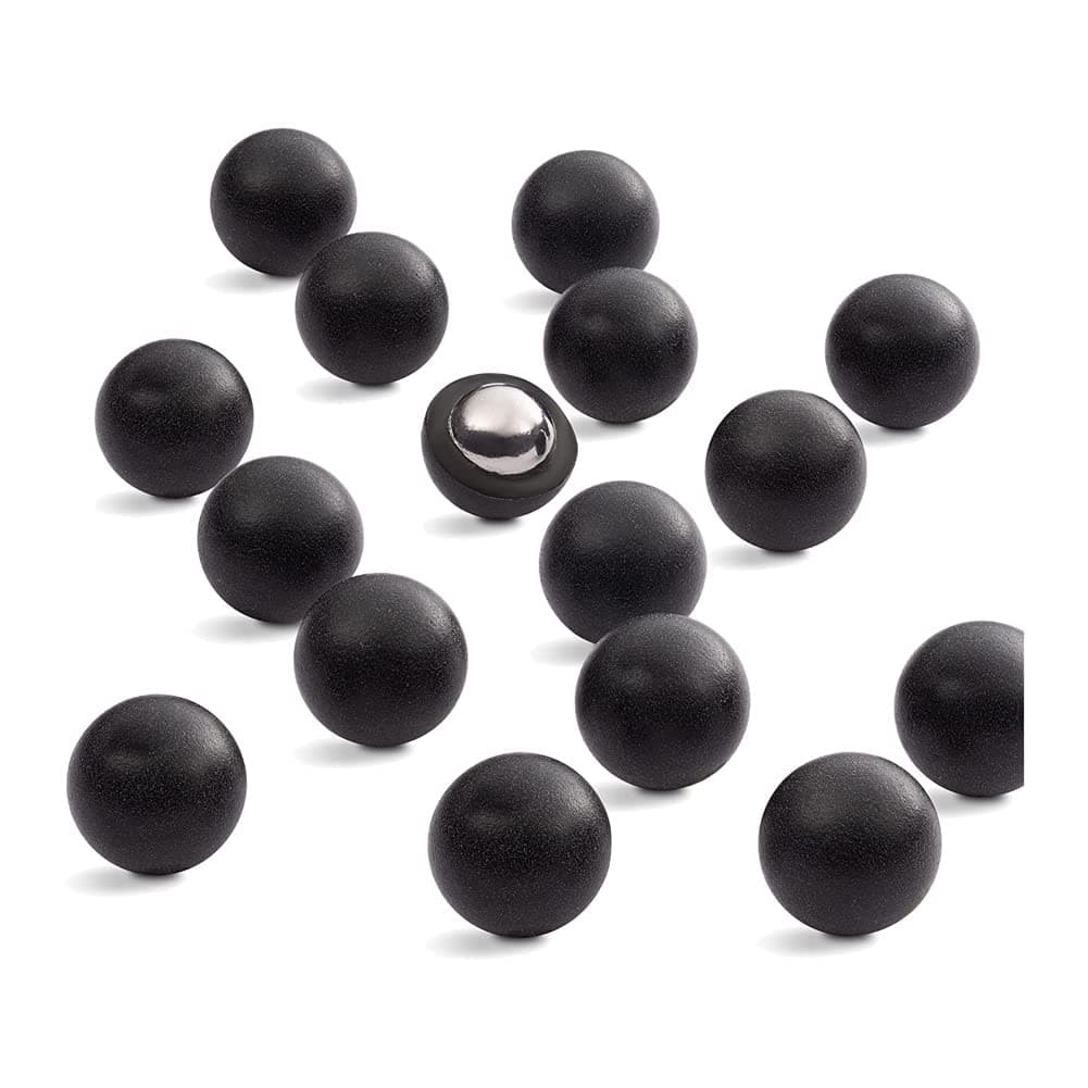 Riot Balls 0.50 Cal Self Defense Less Lethal High Impact Balls - Solid PVC/Steel Jaw Breaker Practice 50 Caliber Paintballs - 4 Grams (100 Count) Black