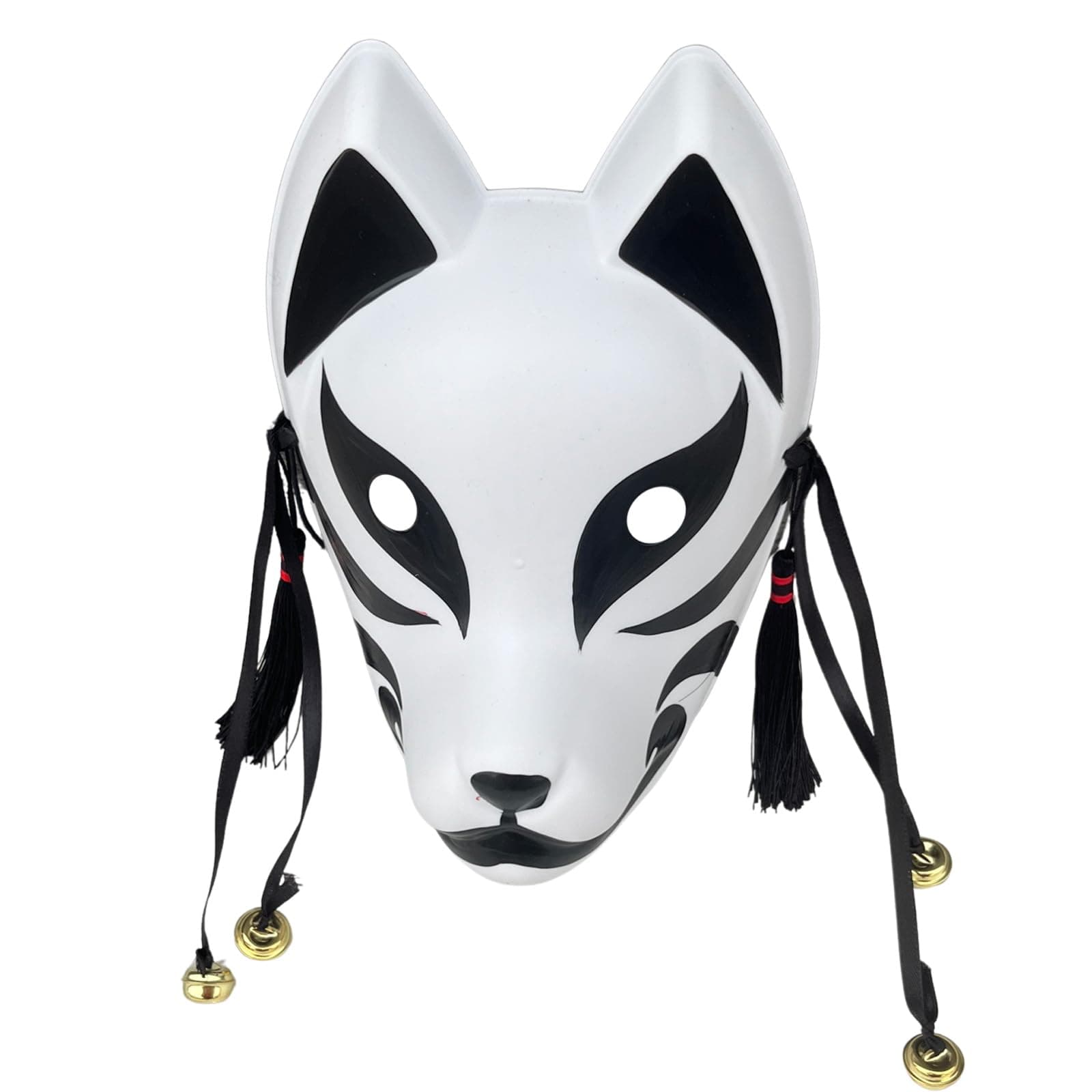 Fox Cosplay Mask for Masquerade Ball Party Halloween, Japanese Kitsune Kabuki