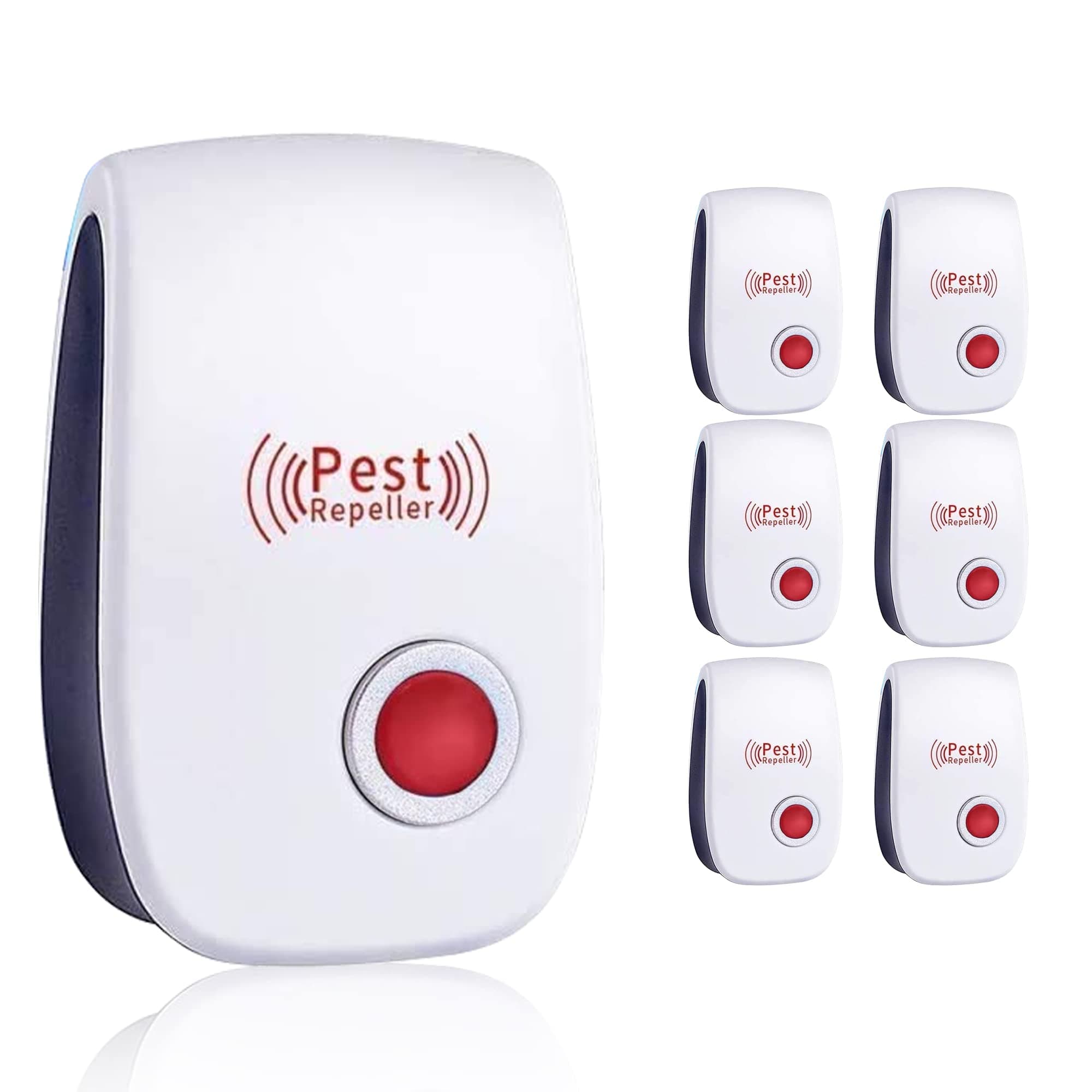 ZEROPEST Ultrasonic Pest Repeller, Indoor Ultrasonic Insect Repellers for Mice, Electronic Plug-in Sonic Repellent Pest Control for Bugs Roaches Spiders Mosquitoes - 6 Packs