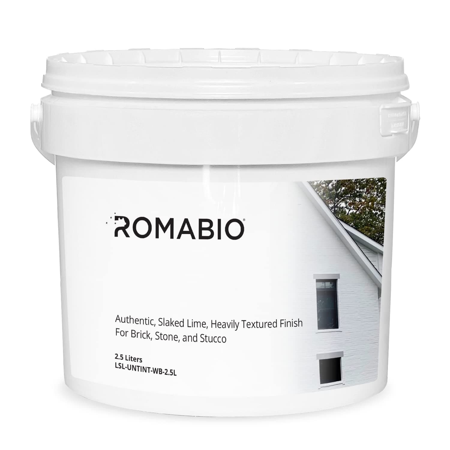 Romabio Lime Slurry, Heavily Textured Slaked-Lime Paint (Grace Note, 0.67 Gal / 2.5 Liter)