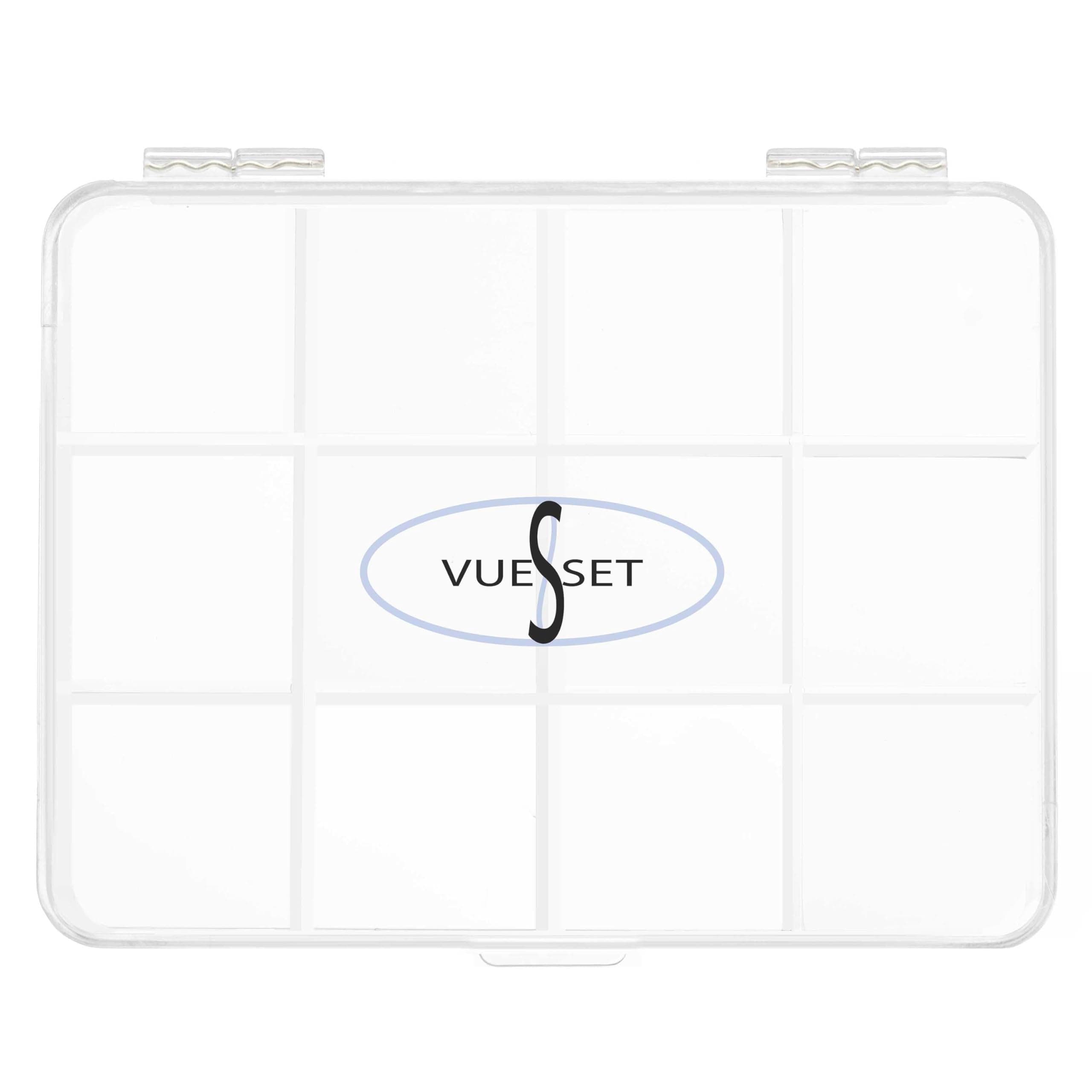 Vueset Viking Jack, Empty Makeup Palette Case made for Depotting Makeup/Creams into a Transparent Container, 12 Sections