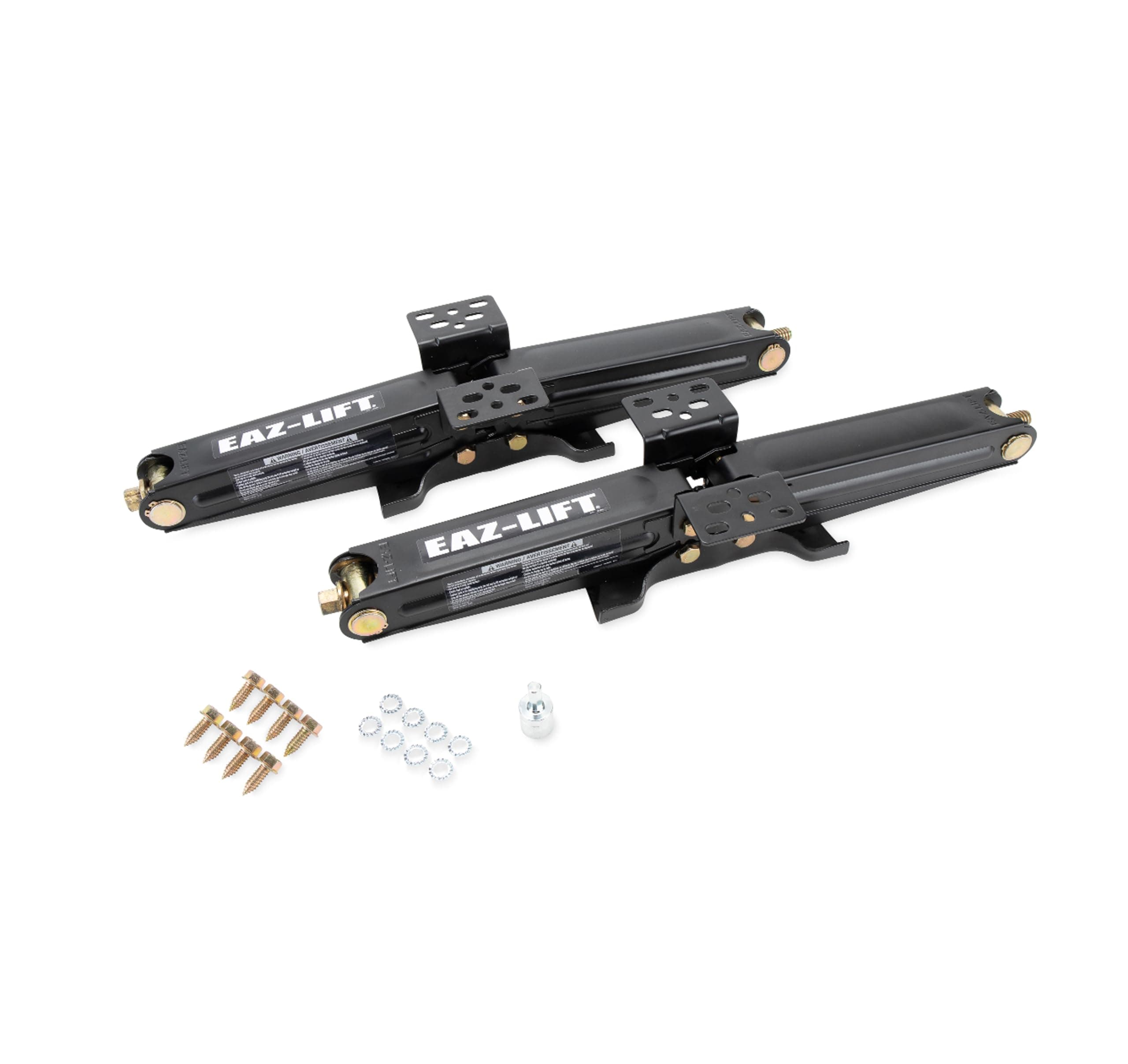 EAZ LIFT 24" RV Stabilizing Scissor Jack, Fits Pop-Up Campers and Travel Trailers - Pack of 2 (5,000lb rating) - 48820, Black