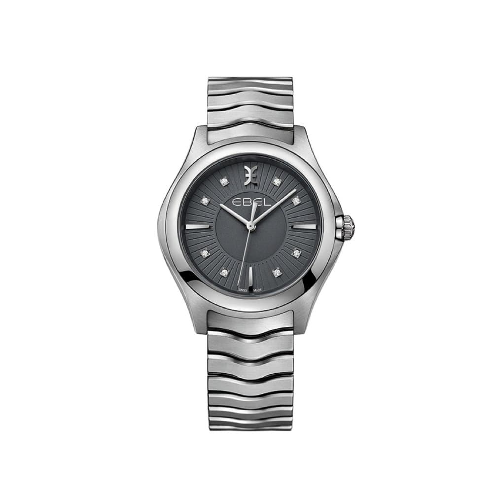 Wave Diamond Grey Dial Ladies Watch 1216307