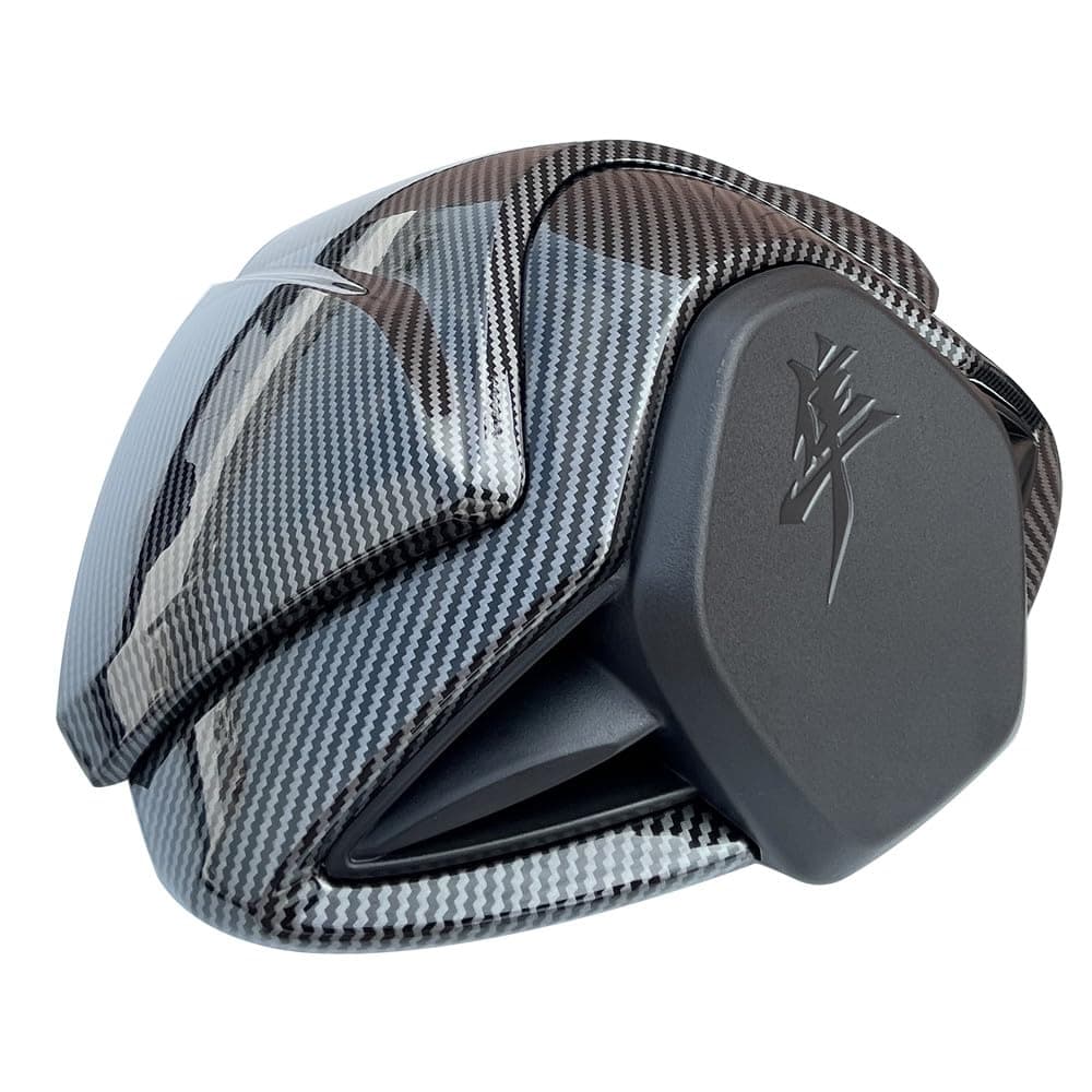 Carbon Fiber Look Rear Tail Fairing Passenger Cowl Seat Cover Compatible with Suzuki GSXR1300 Hayabusa 2021 2022 2023