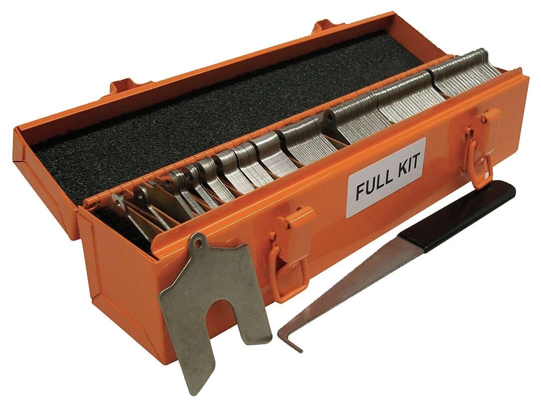 Slotted Shim Asst, SS, B-3 X 3 In, 260 PC