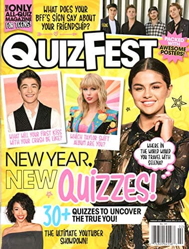 QuizFest Magazine February 2020 Selena Gomez Taylor Swift Asher Angel w/ 5 Seconds of Summer Cole Sprouse HRVY Normani Mega-Posters!