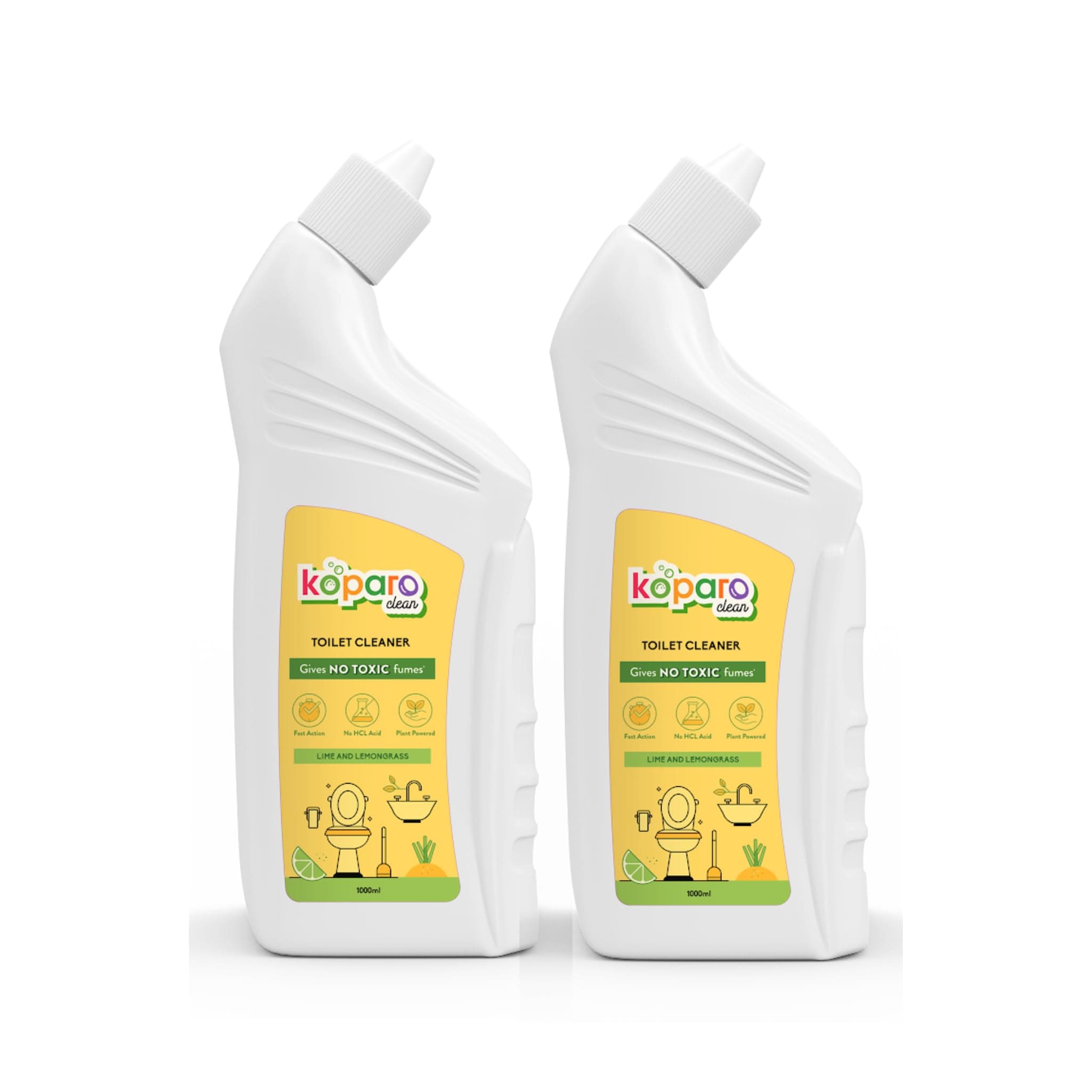 Toilet Cleaner 800ml - Pack of 2 | Removes Limescale & Provides Long Lasting Freshness | Plant Based & Non Toxic
