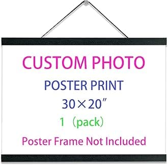 YK artwood Personalized Pictures to Canvas for Wall 30x20 inch, Custom Canvas Prints with Your Photos for Lovers Family Pet,Only Canvas Unframed