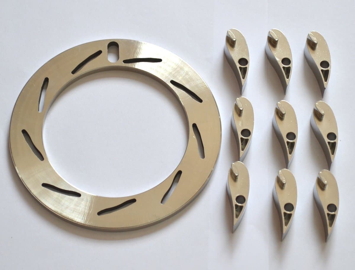 Turbocharger GT37VA GT3782VA Unison Ring Nozzle Ring + 9 Vanes 3C3Z-6C885-A for Ford Powerstroke 6.0 239KW Engine Navistar